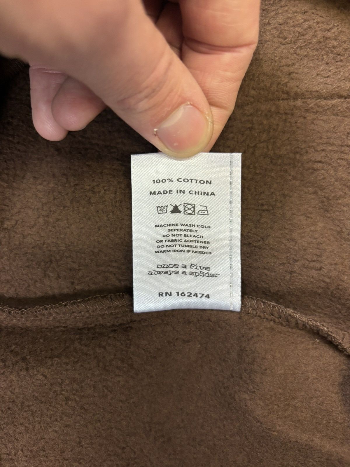 Sp5der Sp5der Beluga Hoodie, Brown Size US M / EU 48-50 / 2 - 10 Thumbnail