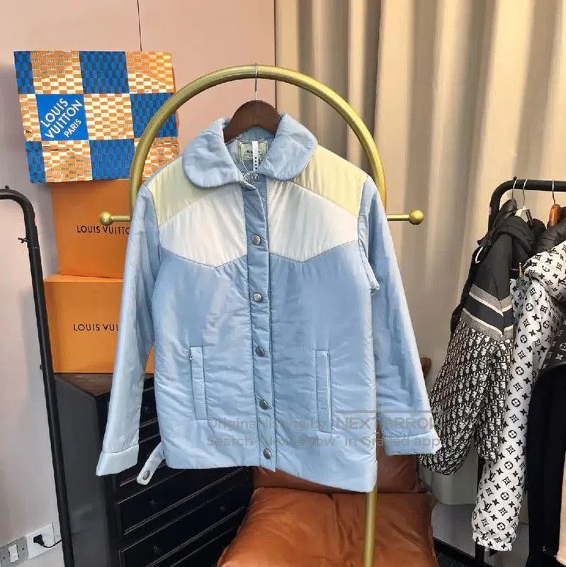 Miu Miu Miu Miu Light Blue Women's Down Jacket . Size M / US 6-8 / IT 42-44 - 1 Thumbnail