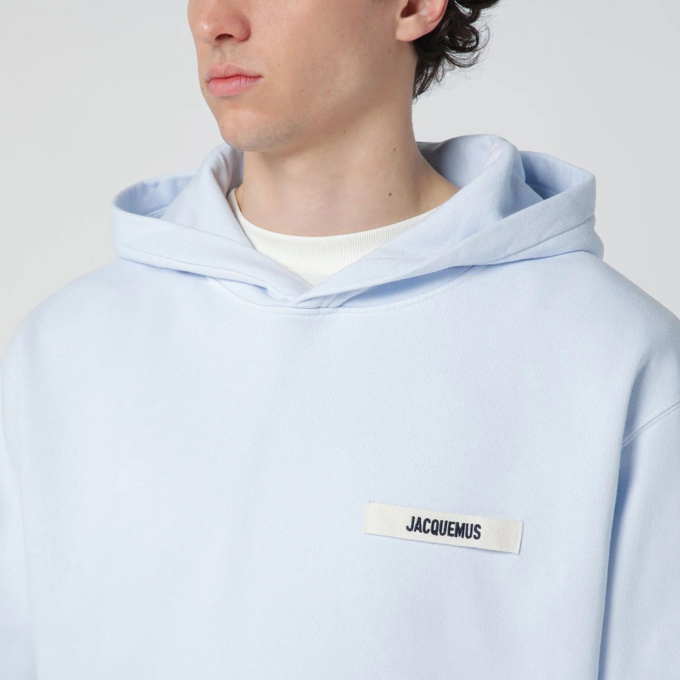 Jacquemus o1d2blof0526 Logo Sweatshirt Hoodies in Light Blue Size US S / EU 44-46 / 1 - 4 Thumbnail