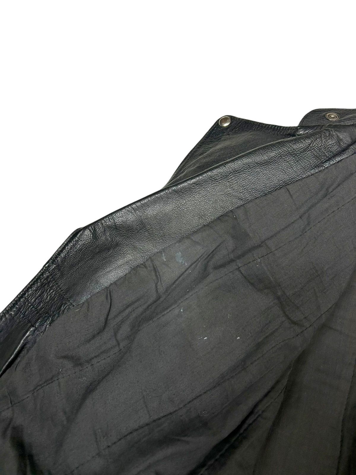 Genuine Leather Vintage 80s Retro Racing Biker Leather jacket Size US M / EU 48-50 / 2 - 7 Thumbnail
