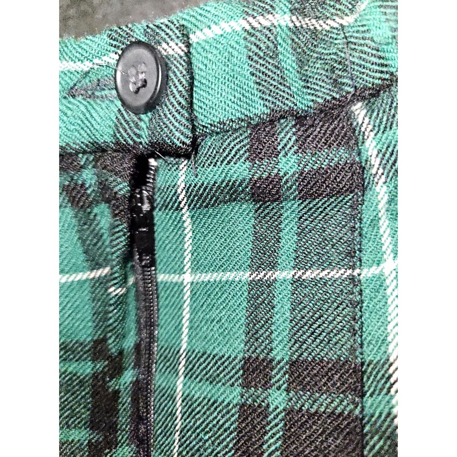 Pendleton Pendleton Wool Maxi Skirt Women's 8 Green Plaid Pleated Button Zip USA Vintage 80s Preppy Womens Fashion Size 30" / US 8 / IT 44 - 7 Thumbnail