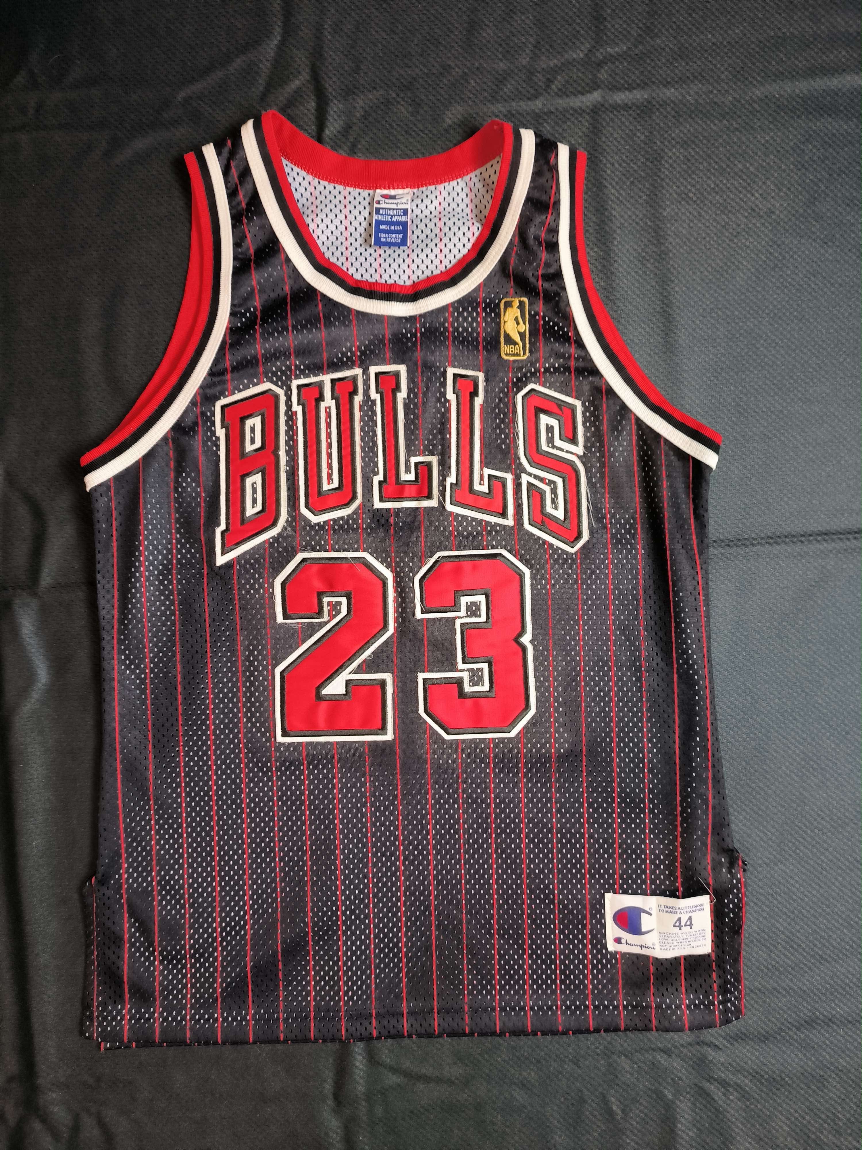 Champion Chicago Bulls M.Jordan Gold Logo Authentic NBA jersey sz 44 Size US L / EU 52-54 / 3 - 1 Thumbnail