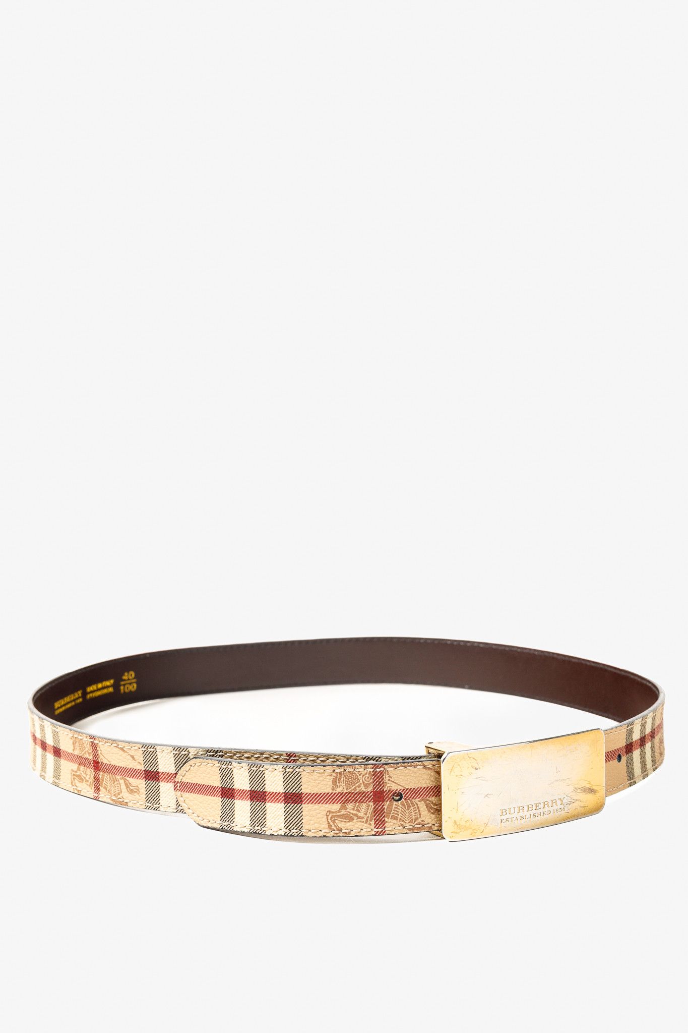 【送料&関税込】Burberry 30mm Madeira Checked Belt Burberry Burberry 30mm Madeira Checked Belt | Grailed