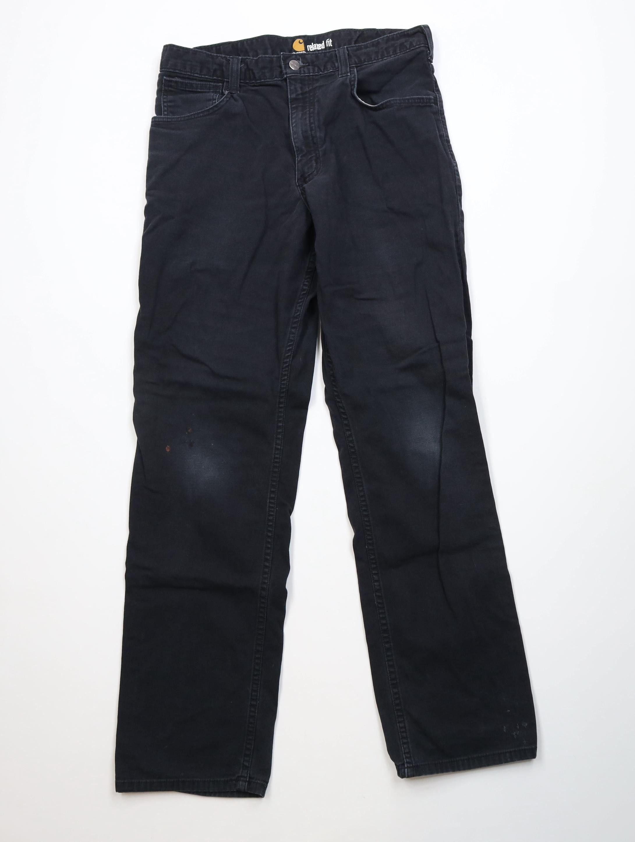 Carhartt Vintage Y2K Carhartt Relaxed Fit Stretch Canvas Pants Black Size US 33 - 1 Thumbnail