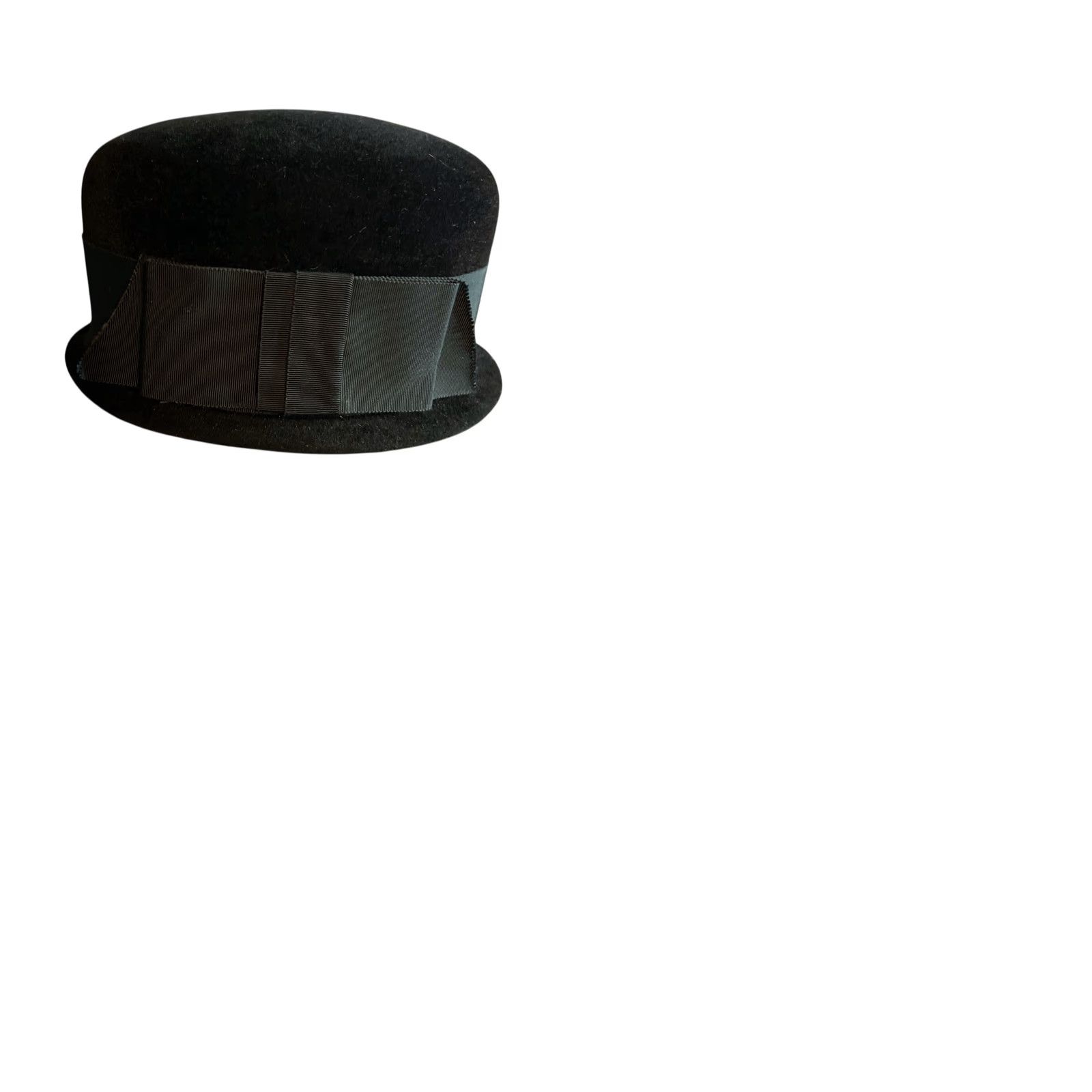 Vintage VINTAGE Body Church Hat Women Black Bow Made In France Kentucky Derby One Size Black Womens Church Hat Size ONE SIZE - 9 Thumbnail