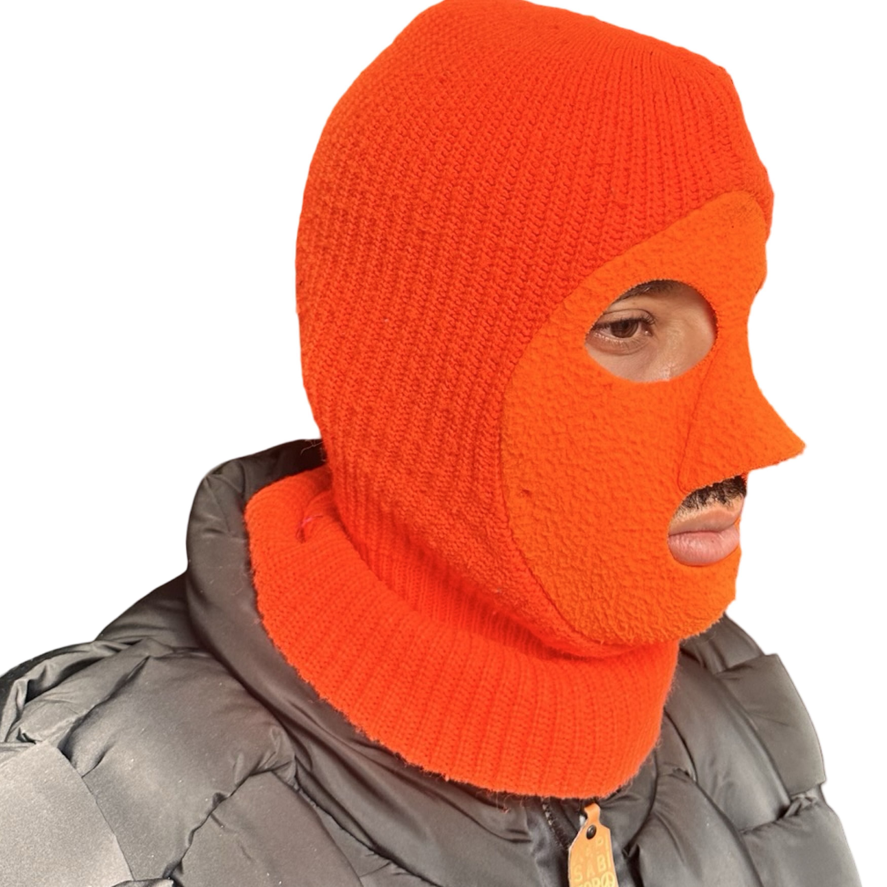 Other Vintage Orange Ski Mask Winter Balaclava Size ONE SIZE - 7 Thumbnail