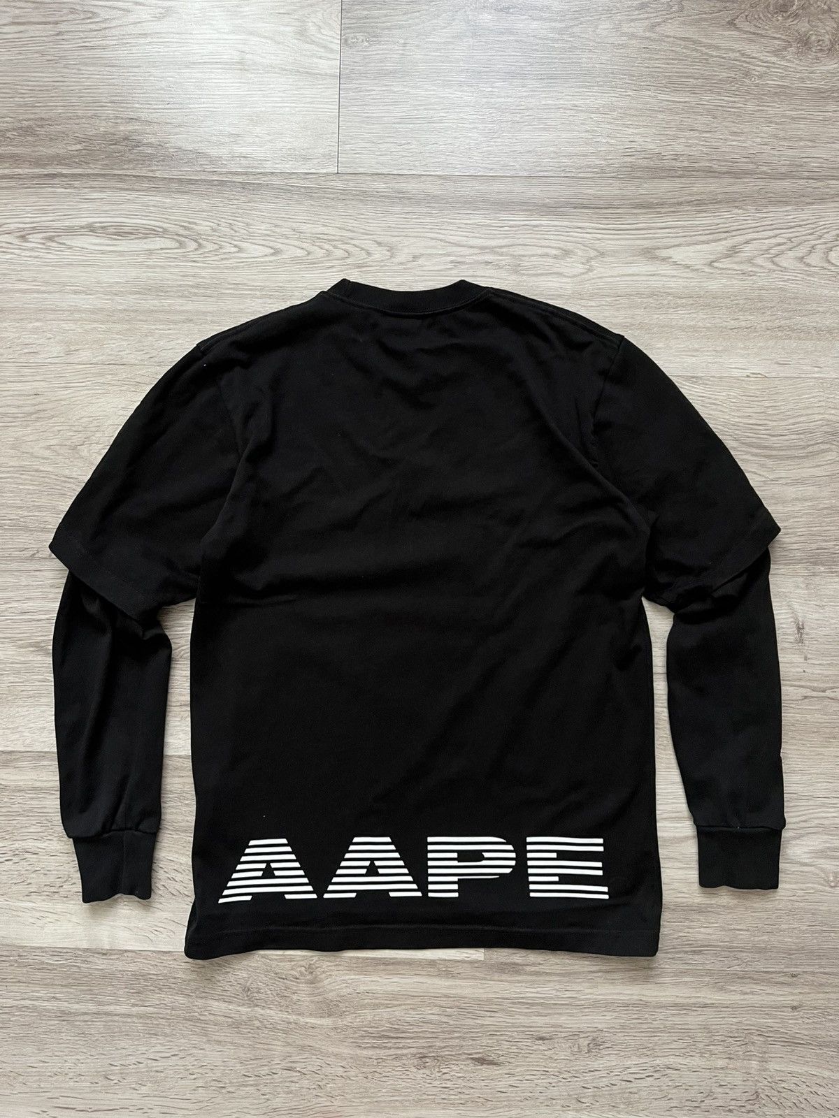 Aape A Bathing Ape Long Sleeve Tee Big Embroidered Logo Size US S / EU 44-46 / 1 - 3 Thumbnail