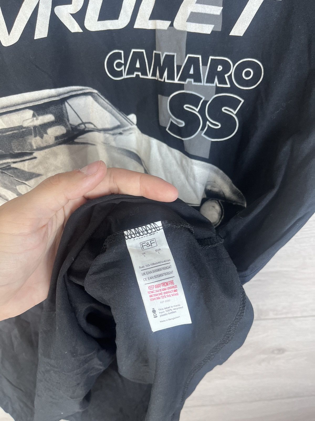 Japanese Brand Men’s T-shirt Chevrolet Camaro SS size M sport merch Size US M / EU 48-50 / 2 - 6 Thumbnail