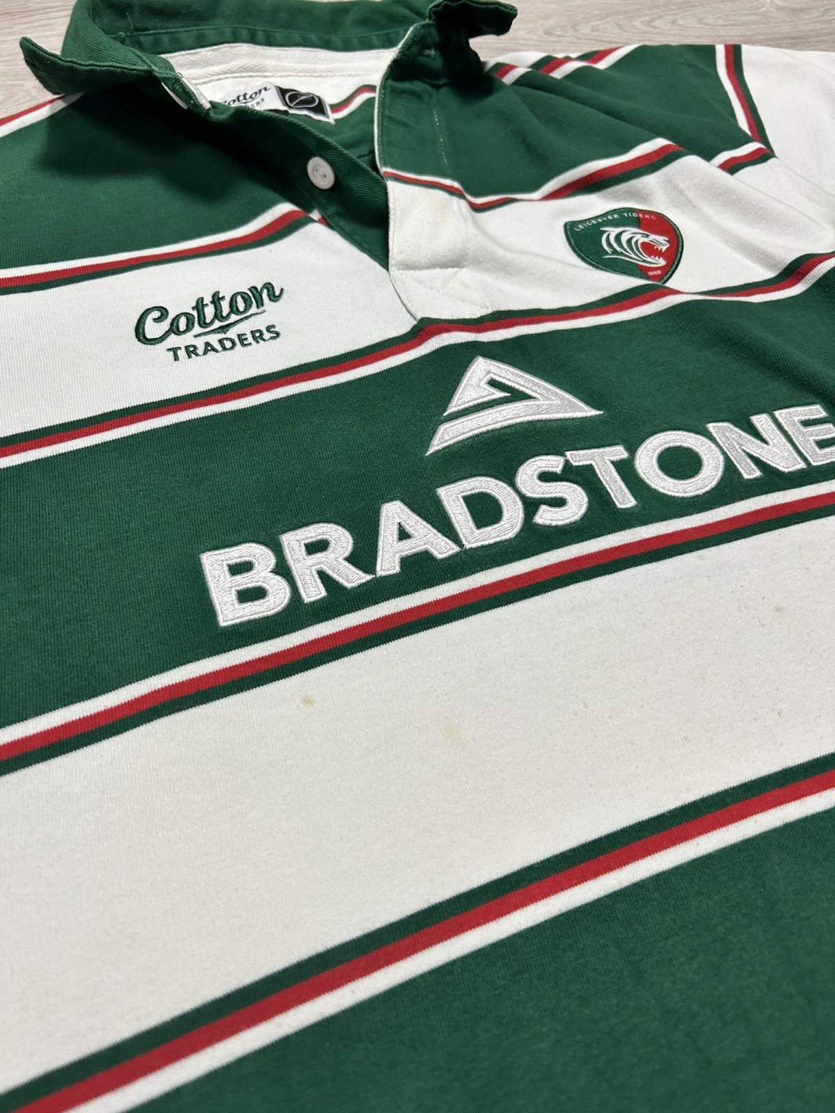 Cotton Traders Vintage Polo Rugby Jersey Cotton Traders Leicester Tigers Size US L / EU 52-54 / 3 - 8 Thumbnail