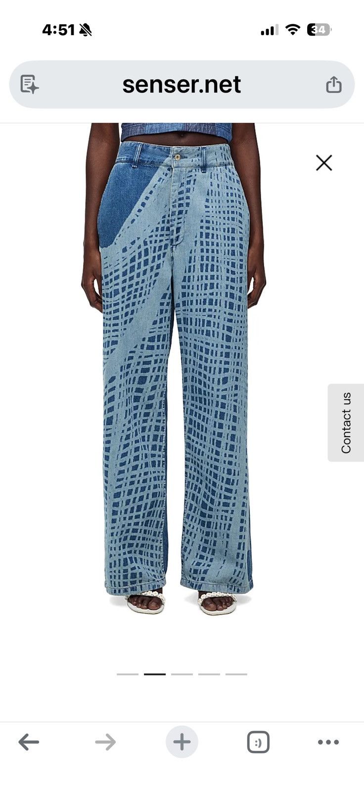 Loewe Loewe wide leg jeans new current style size 6-8 Size 27" / US 4 / IT 40 - 6 Thumbnail