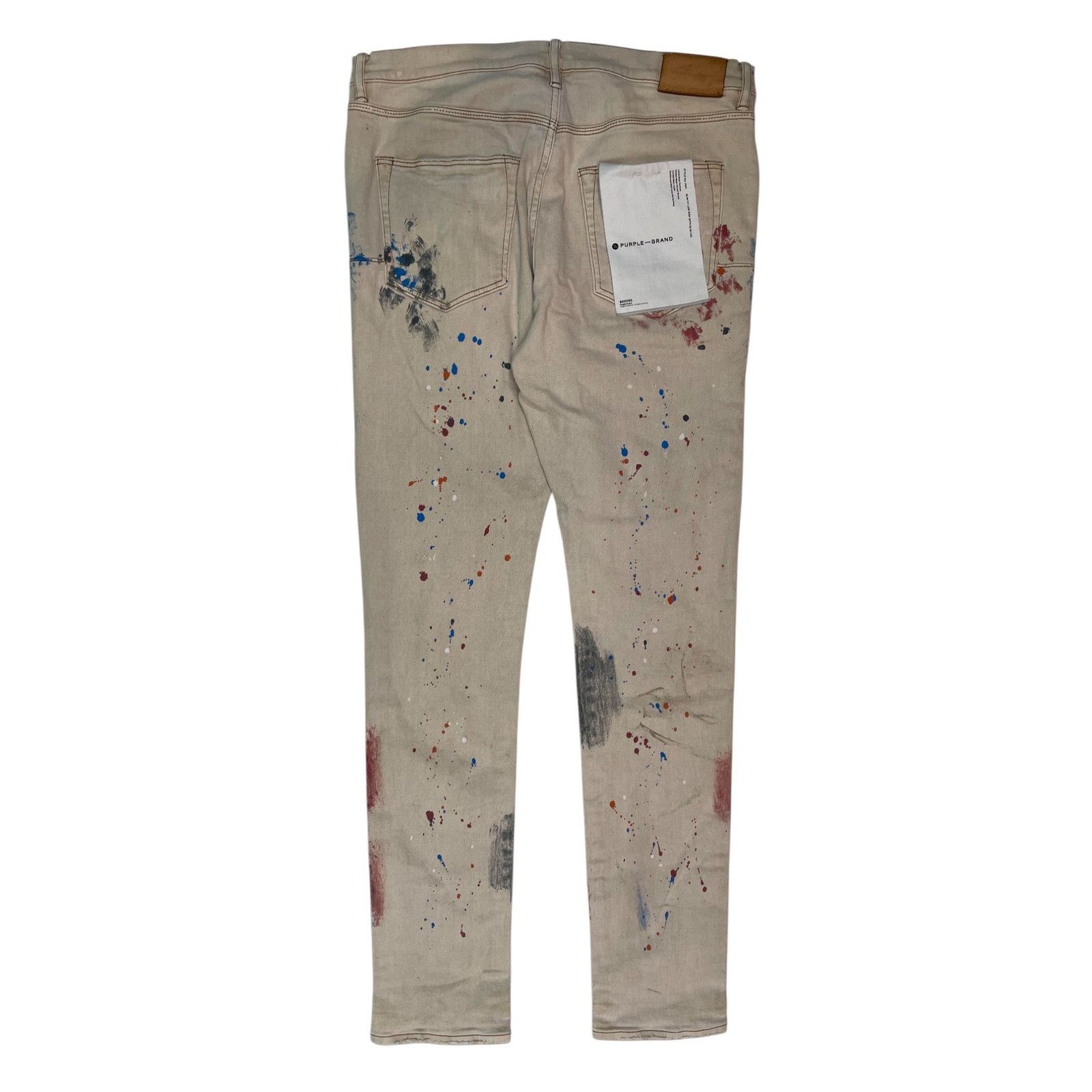Purple Brand Purple Brand Paint Splatter Tan Jeans Size US 34 / EU 50 - 5 Thumbnail