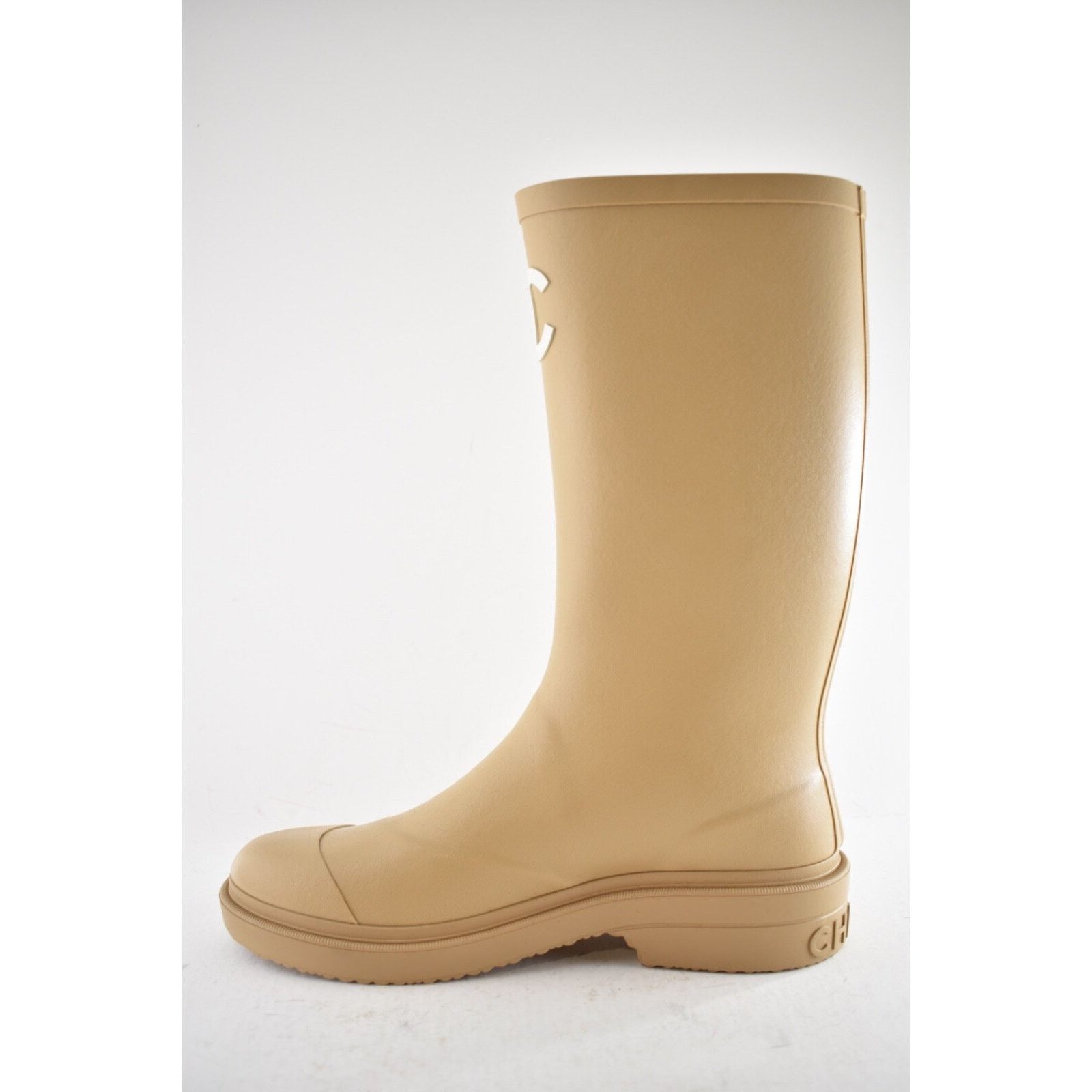 Chanel Wellington Wellies CC Logo Pull On Rubber Rain Boots 41 Size US 11 / IT 41 - 16 Thumbnail