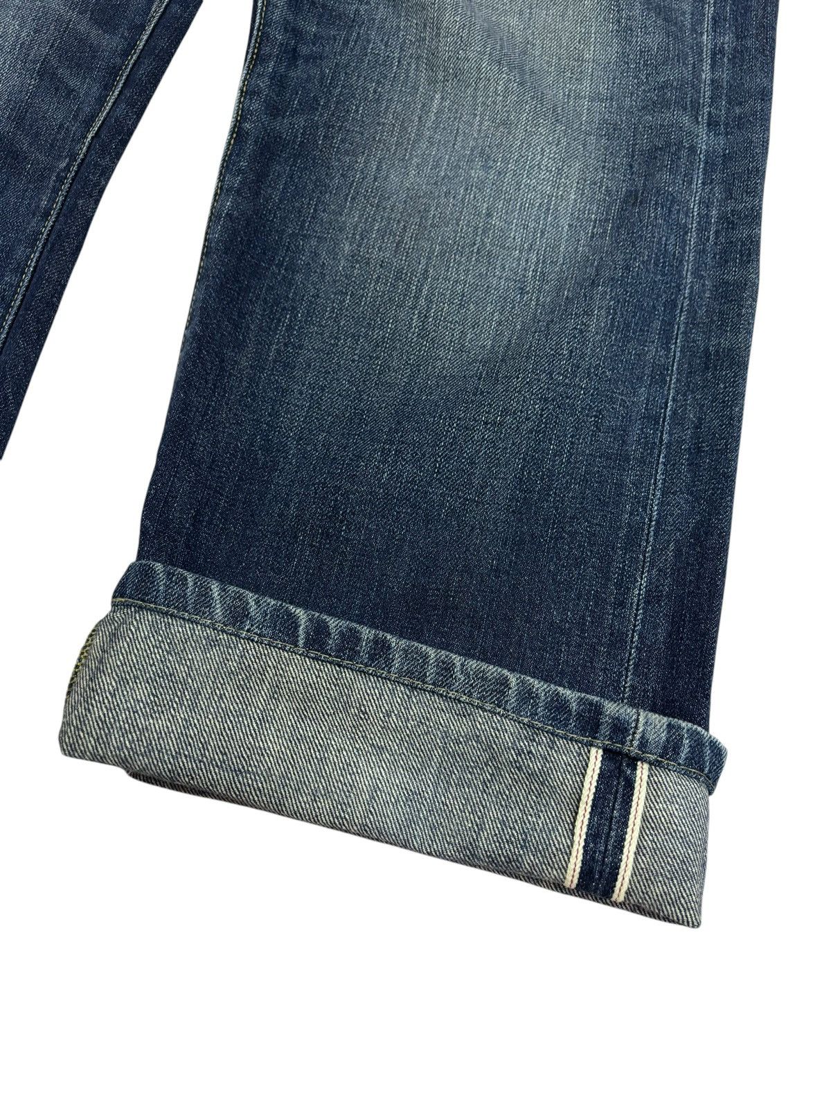 Kaihara Denim × Self Edge Vintage Kaihara Uniqlo Selvedge Blue Indigo Jeans Size US 35 - 5 Thumbnail