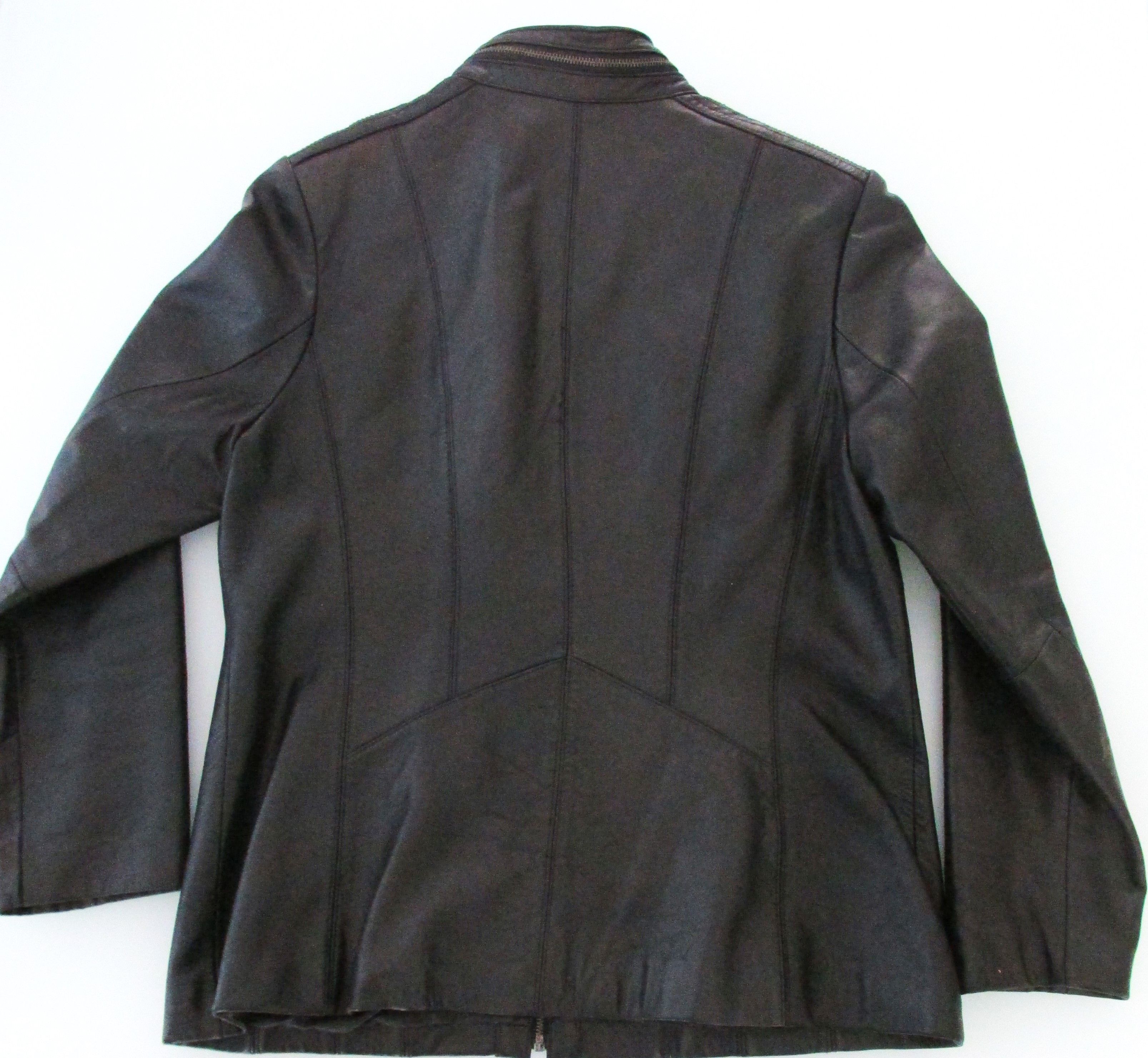 Jones New York Jones NY Women's Motorcycle Styled Leather Jacket Size XL Size XL / US 12-14 / IT 48-50 - 6 Thumbnail