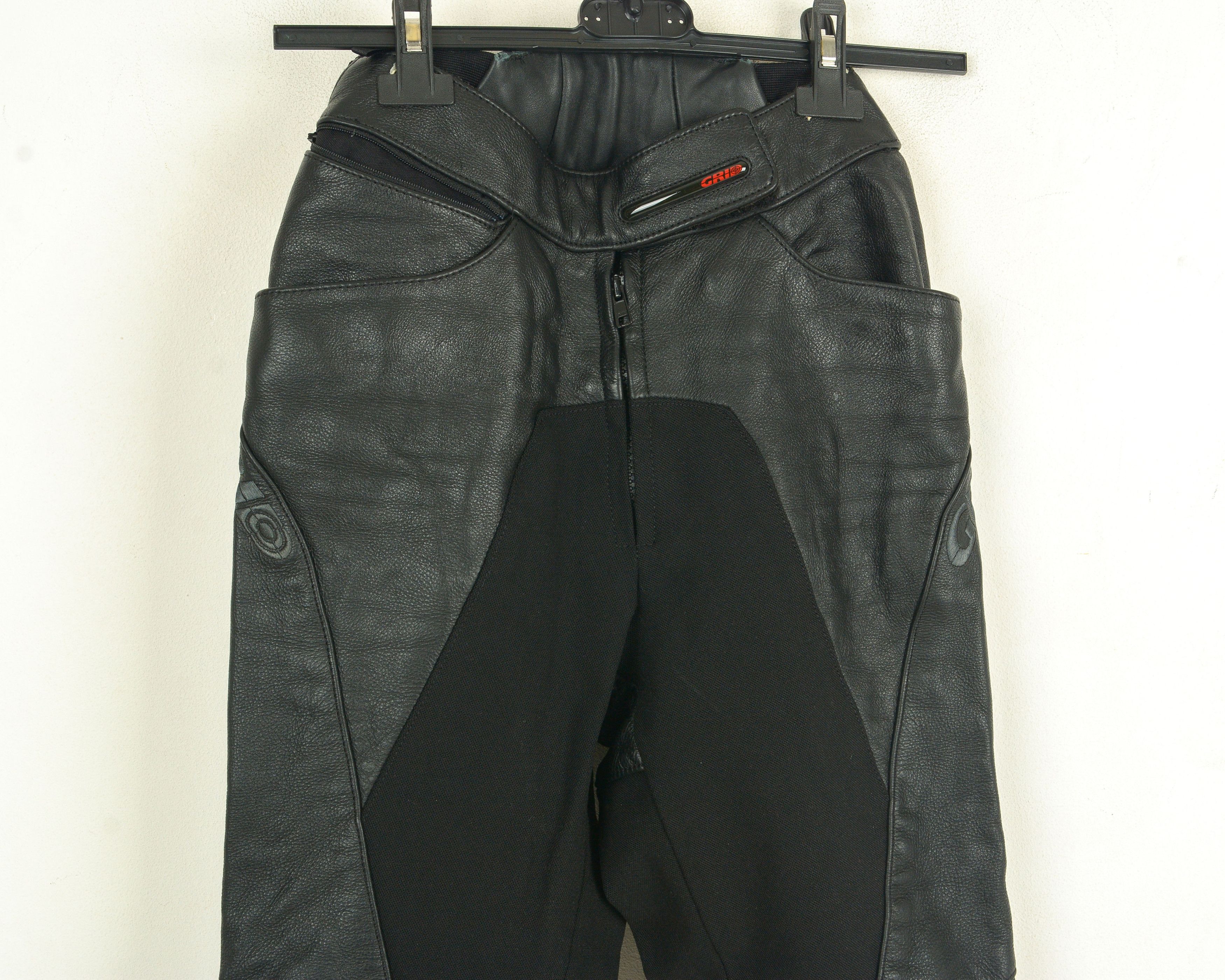 Leather Grid S Leather Motorcycle Pants Biker EU 36 Knee Protection Size 27" / US 4 / IT 40 - 2 Thumbnail
