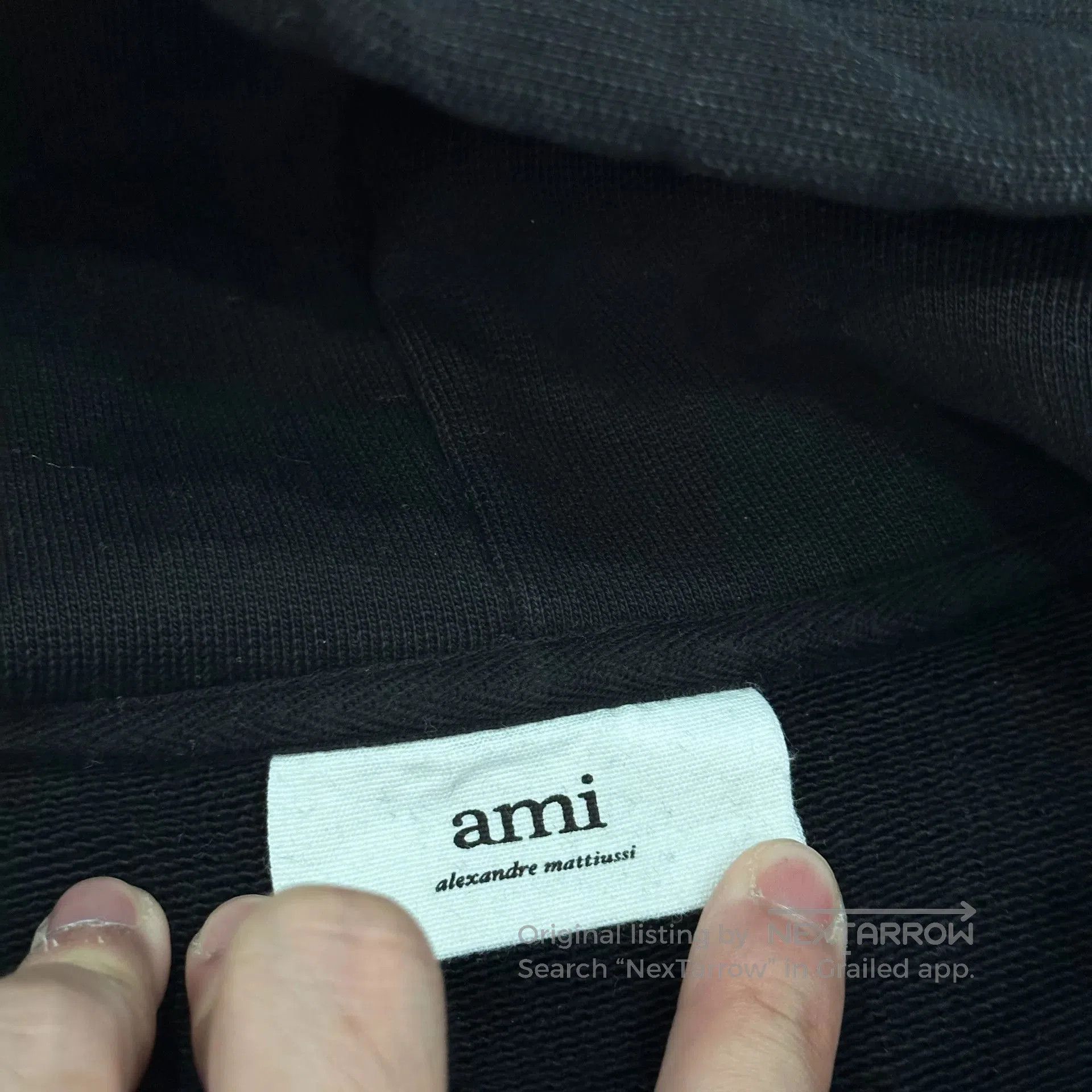 AMI AMI Black Heart Embroidered Hoodie. Size US L / EU 52-54 / 3 - 3 Thumbnail