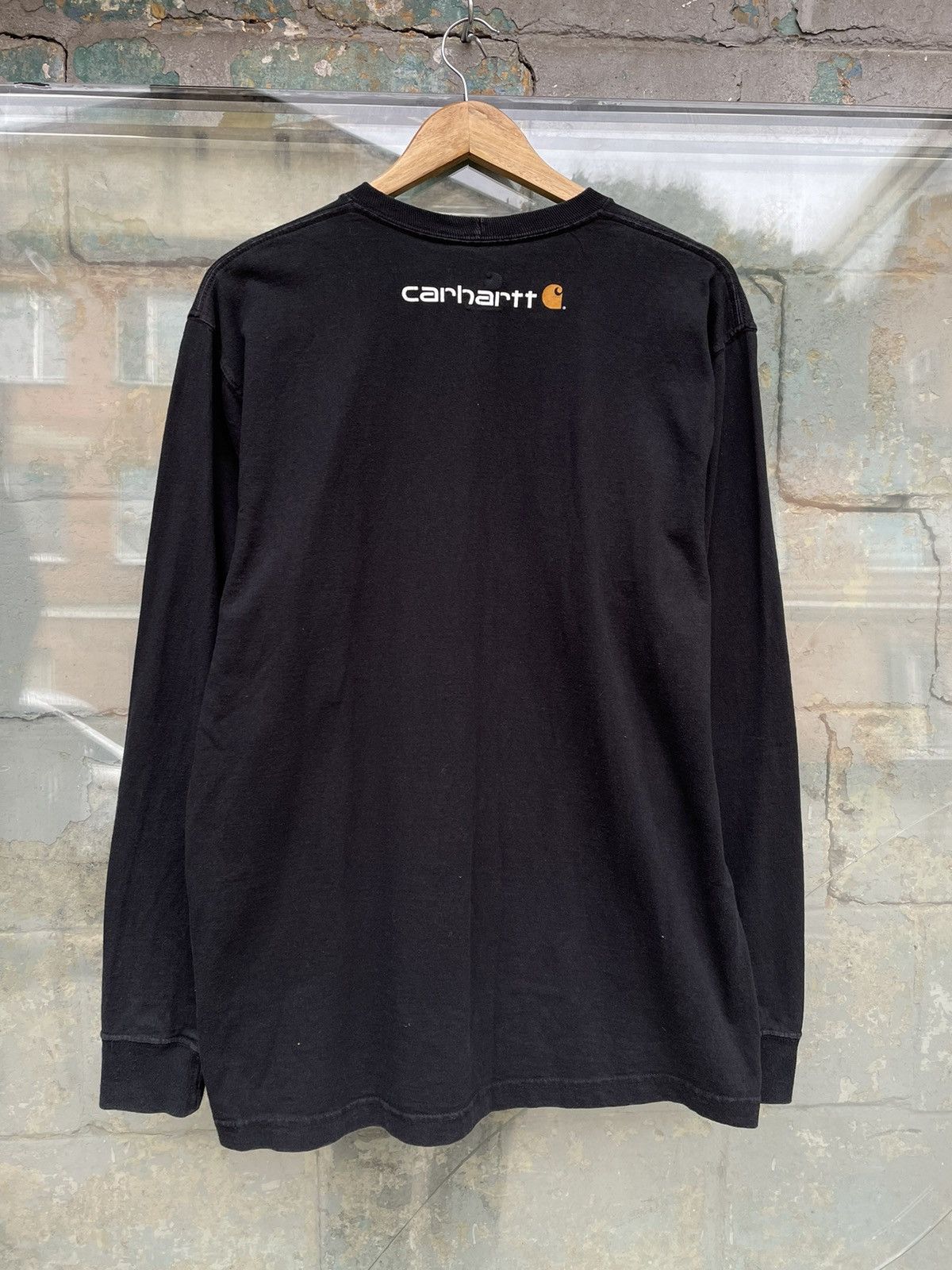 Carhartt × Carhartt Wip × Vintage Carhartt Vintage Big Logo Black Long Sleeve Size US M / EU 48-50 / 2 - 5 Thumbnail