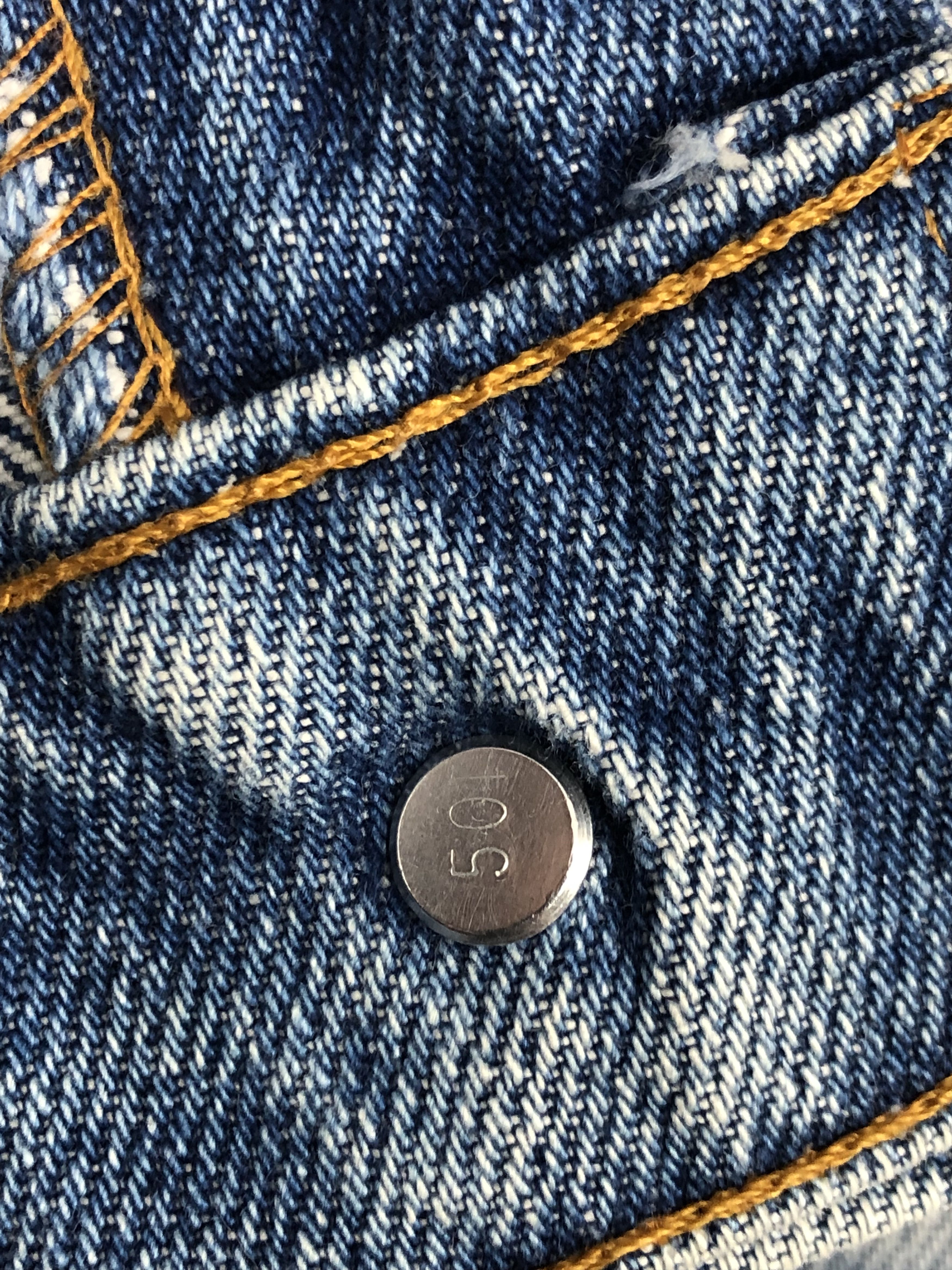 Levi's Vintage 90s Levis 505 Faded Blue Jeans DPP0161 Size US 33 - 12 Thumbnail