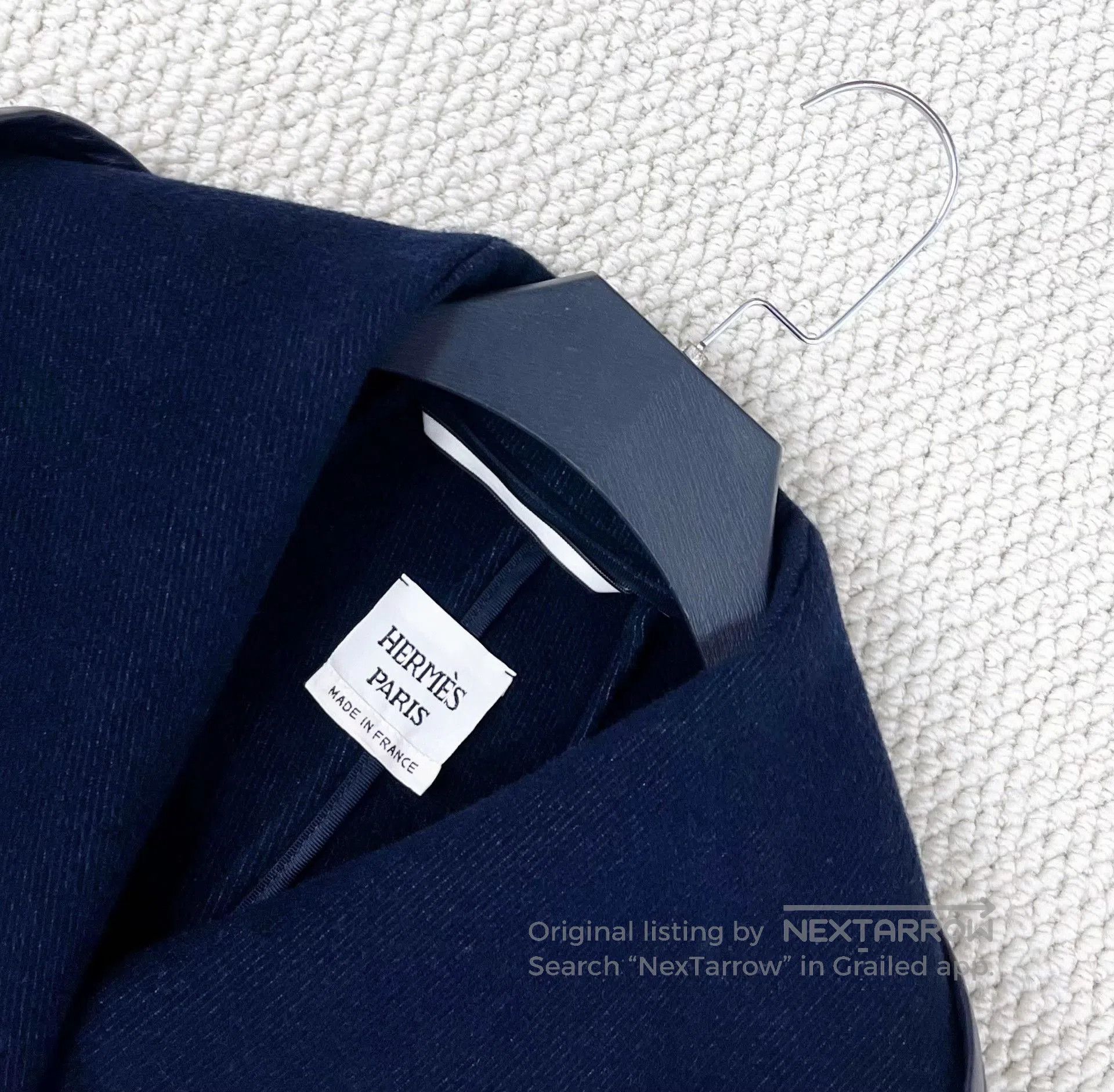 Other hermes gray wool and leather long coat. Size M / US 6-8 / IT 42-44 - 3 Thumbnail