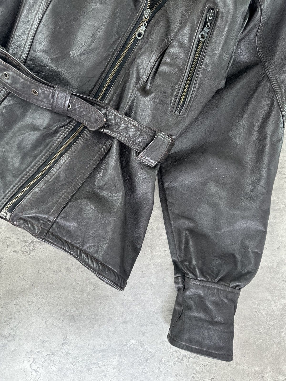 Japanese Brand Vintage Leather Jacket Size M / US 6-8 / IT 42-44 - 5 Thumbnail