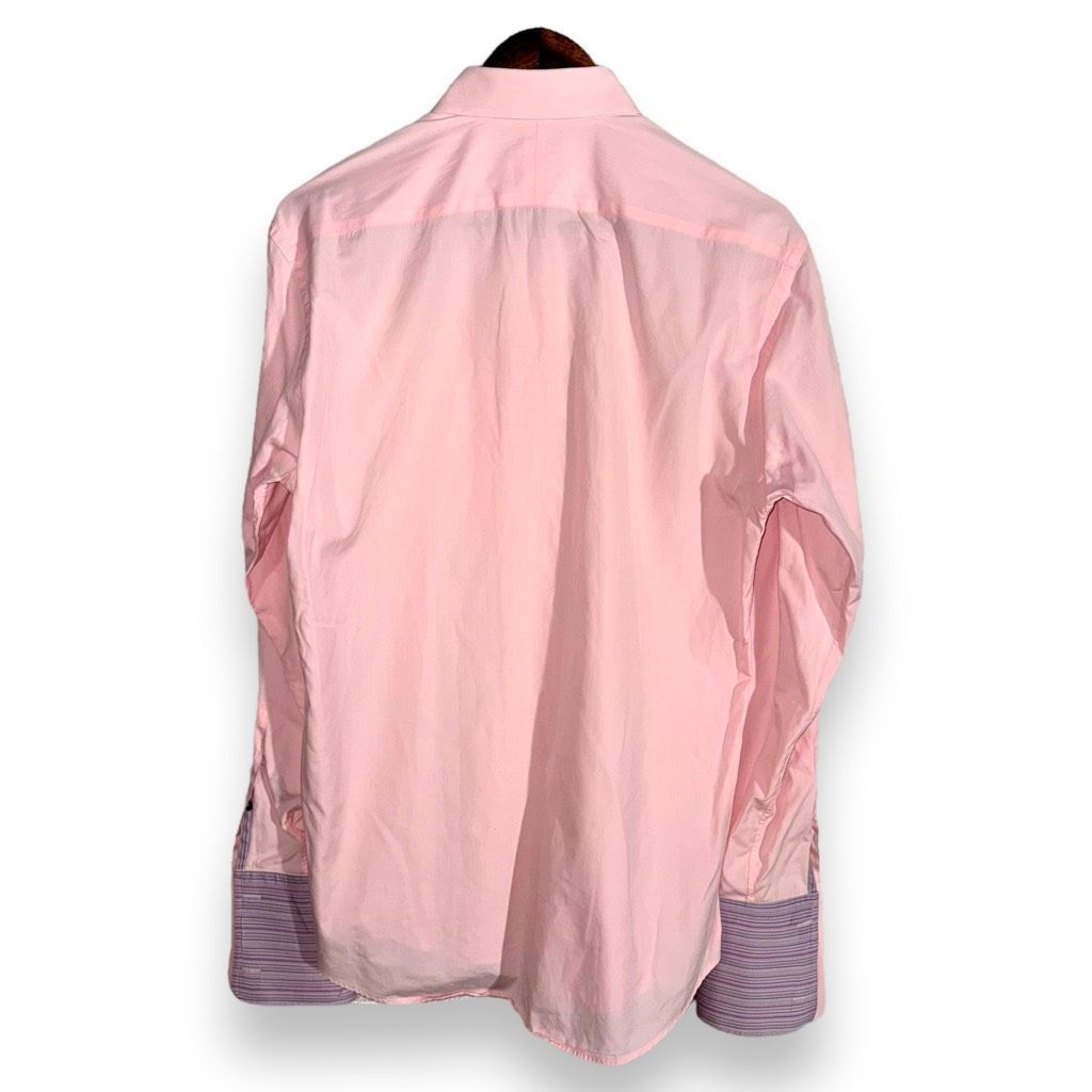Paul Smith Pink Paul Smith Spread Collar French Cuff Dress Shirt M 16 Size US M / EU 48-50 / 2 - 6 Thumbnail