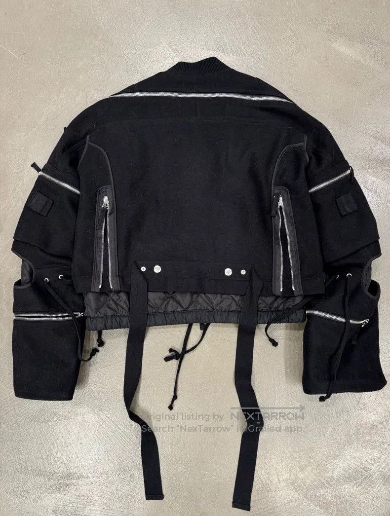 Dries Van Noten backzip double layer bomber jacket.