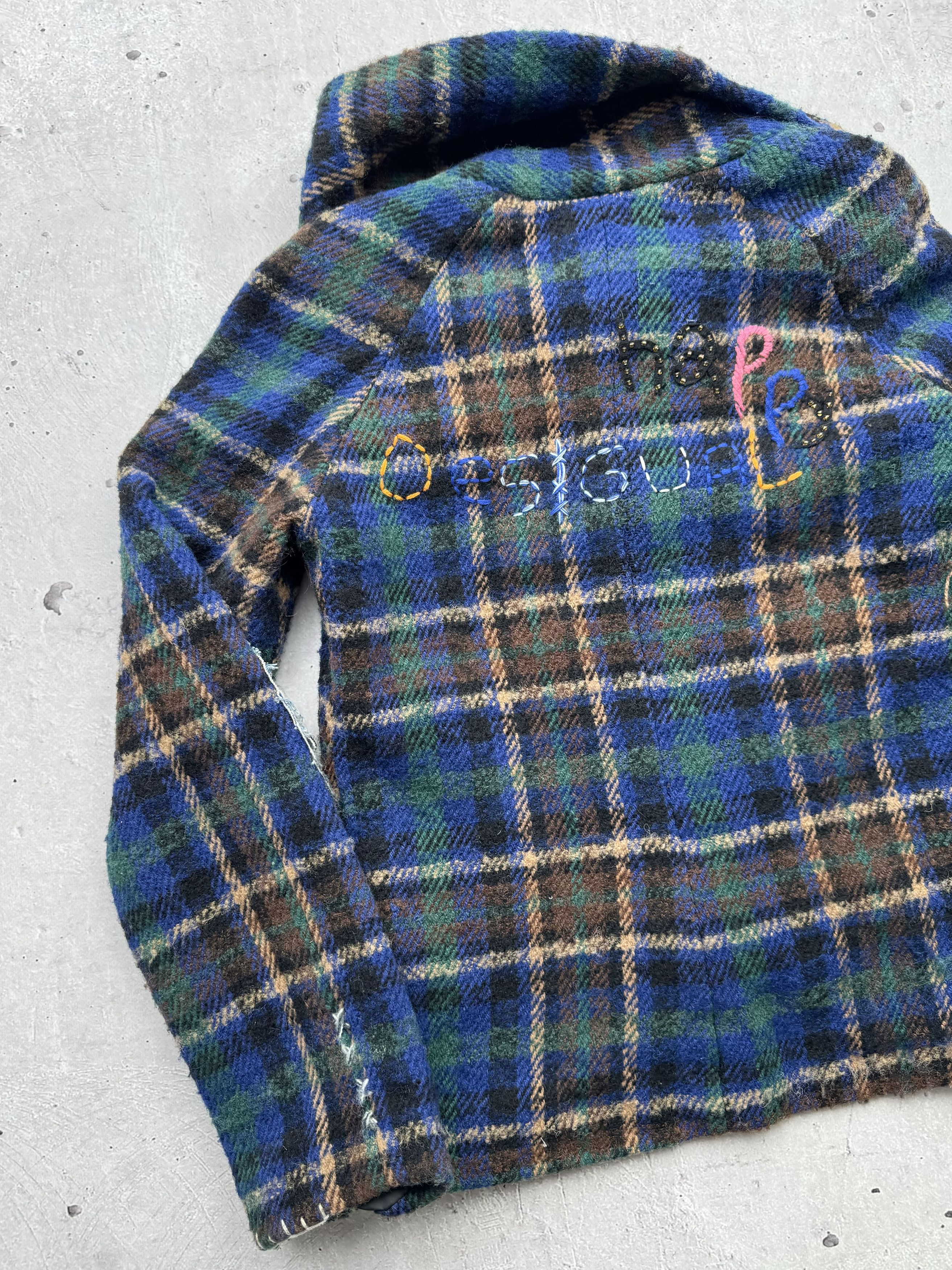 Desigual × Vintage Desigual Vintage Asymmetrical Wool Jacket Size S / US 4 / IT 40 - 10 Thumbnail