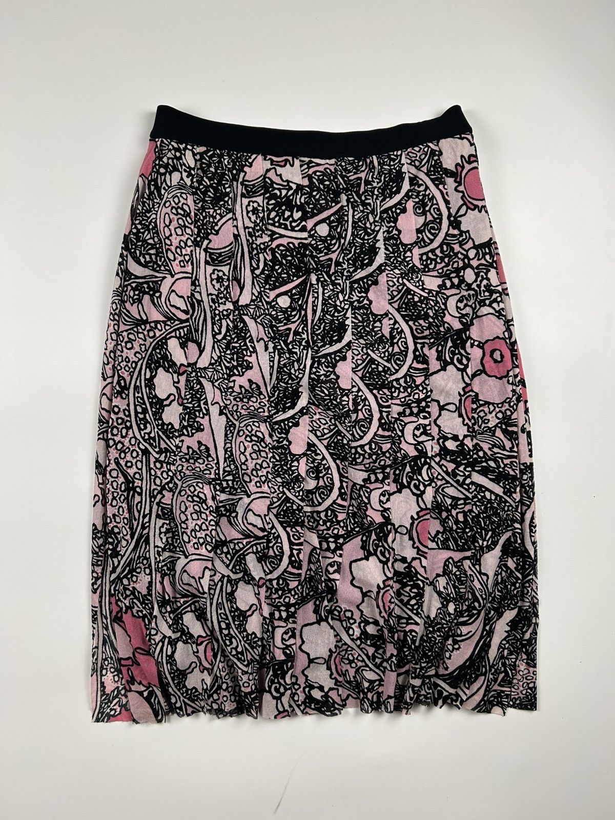 Vivienne Tam Vintage Vivienne Tam Pleated Floral Skirt Size 28" / US 6 / IT 42 - 1 Thumbnail