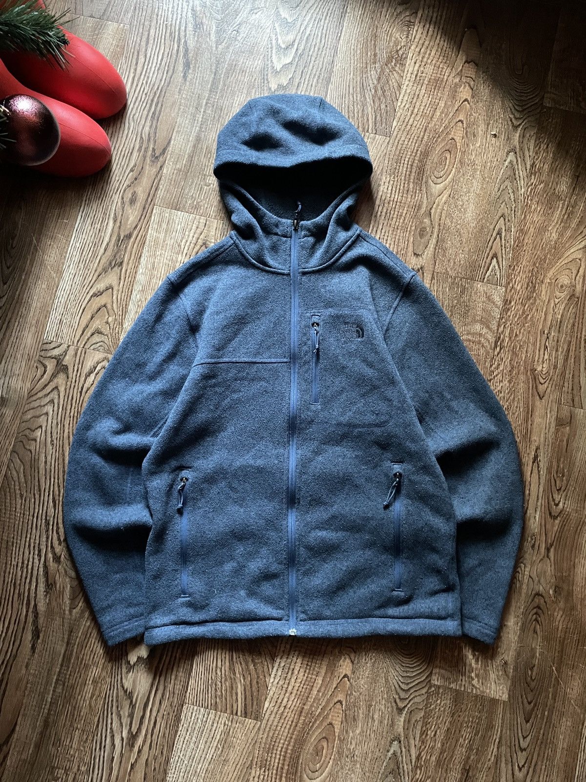 The North Face The North Face Fleece Hoodie Jacket Half Zip Logo Hooded Size US M / EU 48-50 / 2 - 1 Thumbnail