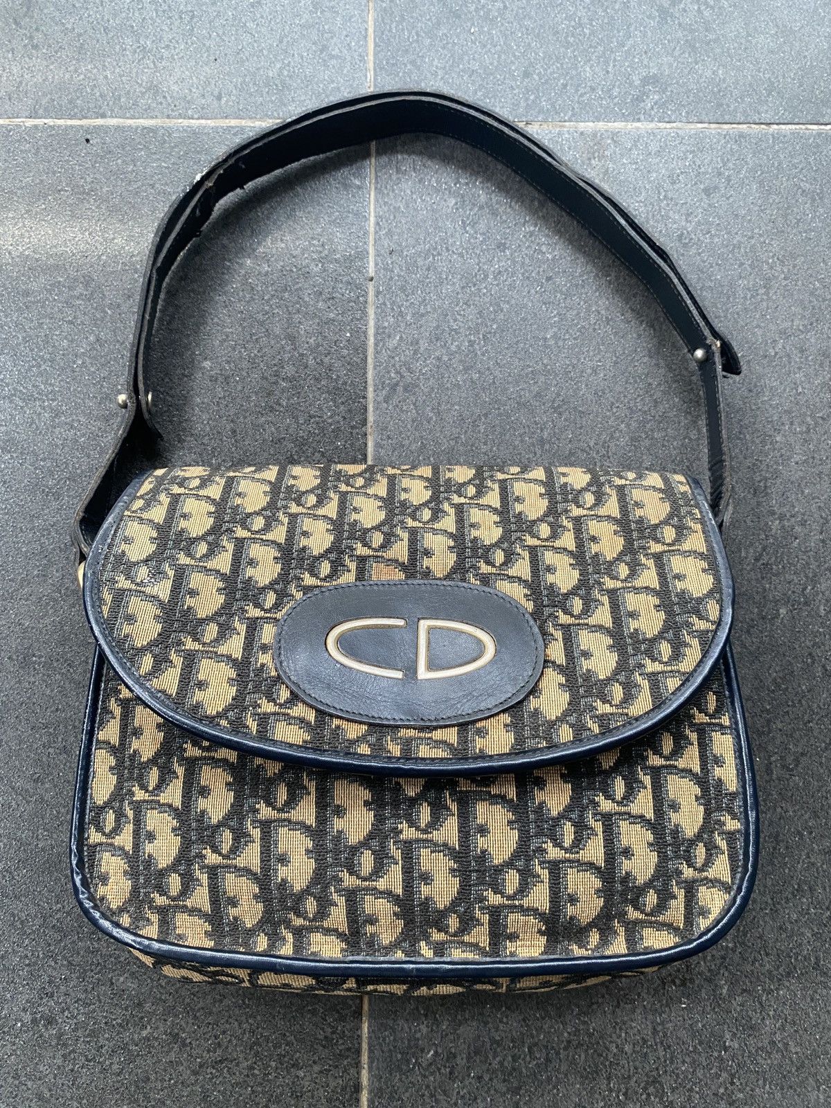 Dior Vintage Christian Dior 1970s Monogram Satchel Bag Size ONE SIZE - 1 Thumbnail