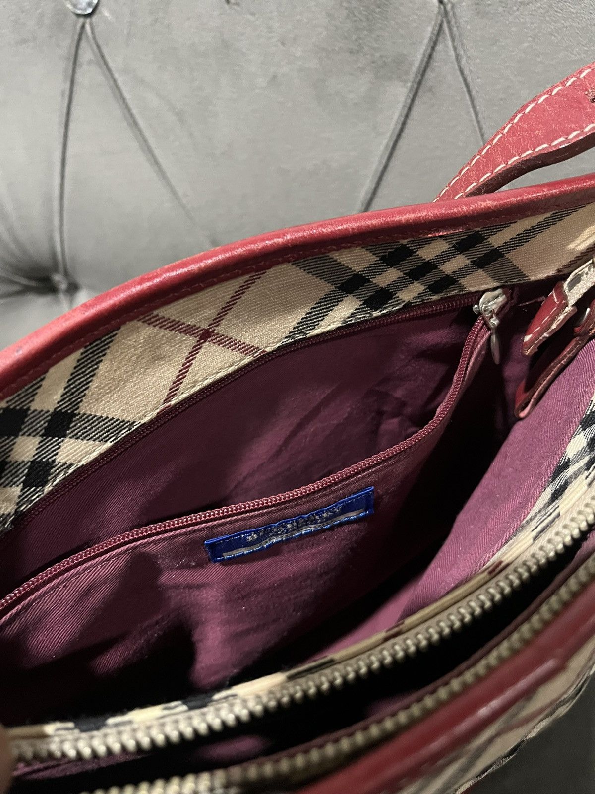 Burberry Auth BURBERRY Nova Check Blue Label Shoulder Bag Canvas Size ONE SIZE - 17 Thumbnail