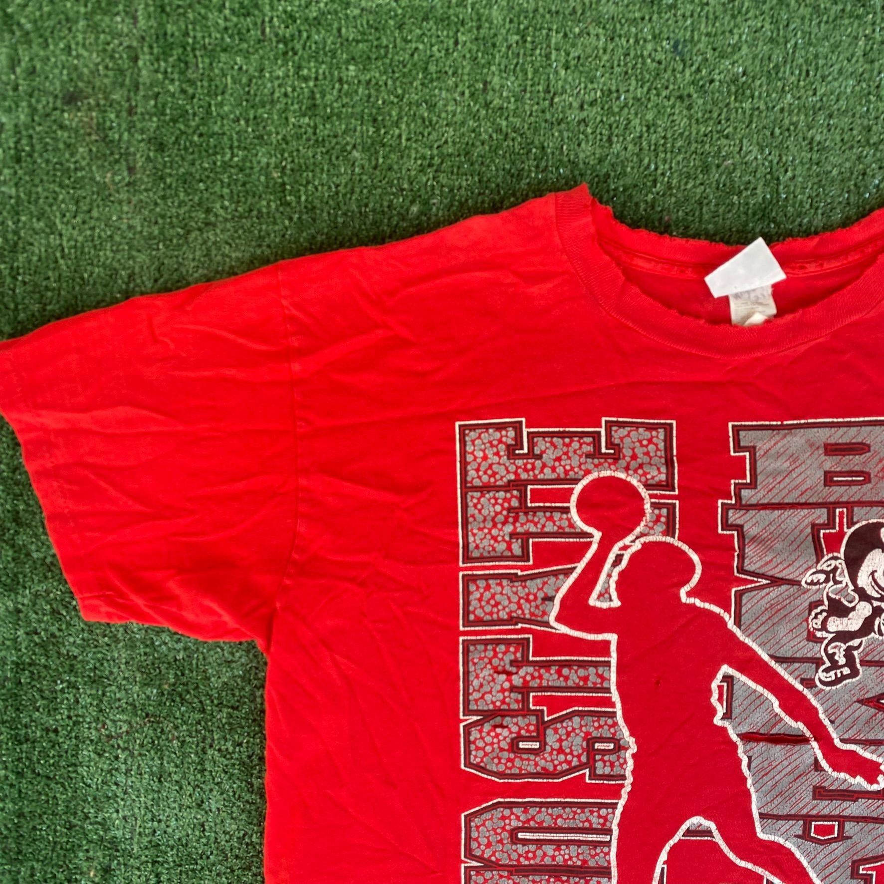 NCAA Vintage 90s Ohio State Buckeyes Shirt College Basketball Tee Size US XL / EU 56 / 4 - 2 Thumbnail