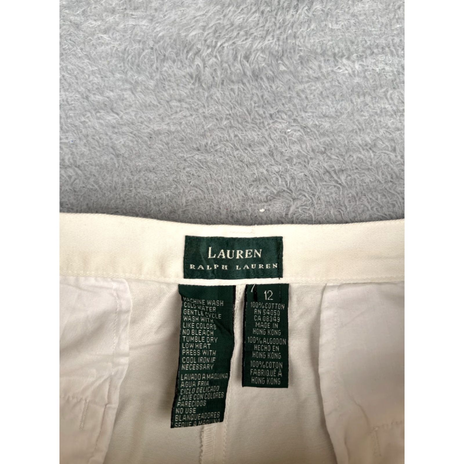 Ralph Lauren Lauren Ralph Lauren Shorts Women 12 White Twill Chino High Rise 31in Waist 6in Inseam Casual Activewear Summer 12 Womens Size 34" / US 12 / IT 48 - 7 Thumbnail