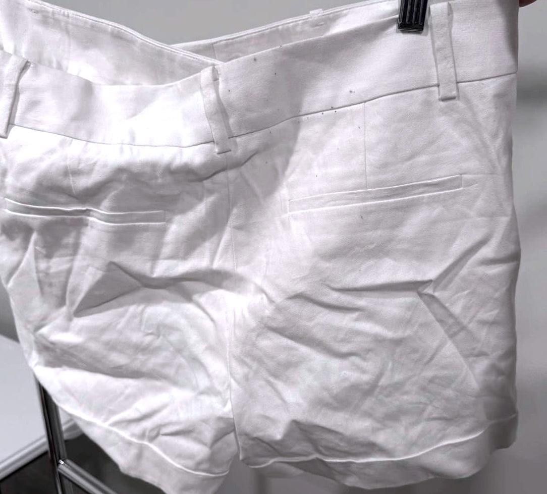 Ann Taylor Stylish White Linen Shorts from Ann Taylor Size 12 Size 34" / US 12 / IT 48 - 4 Thumbnail