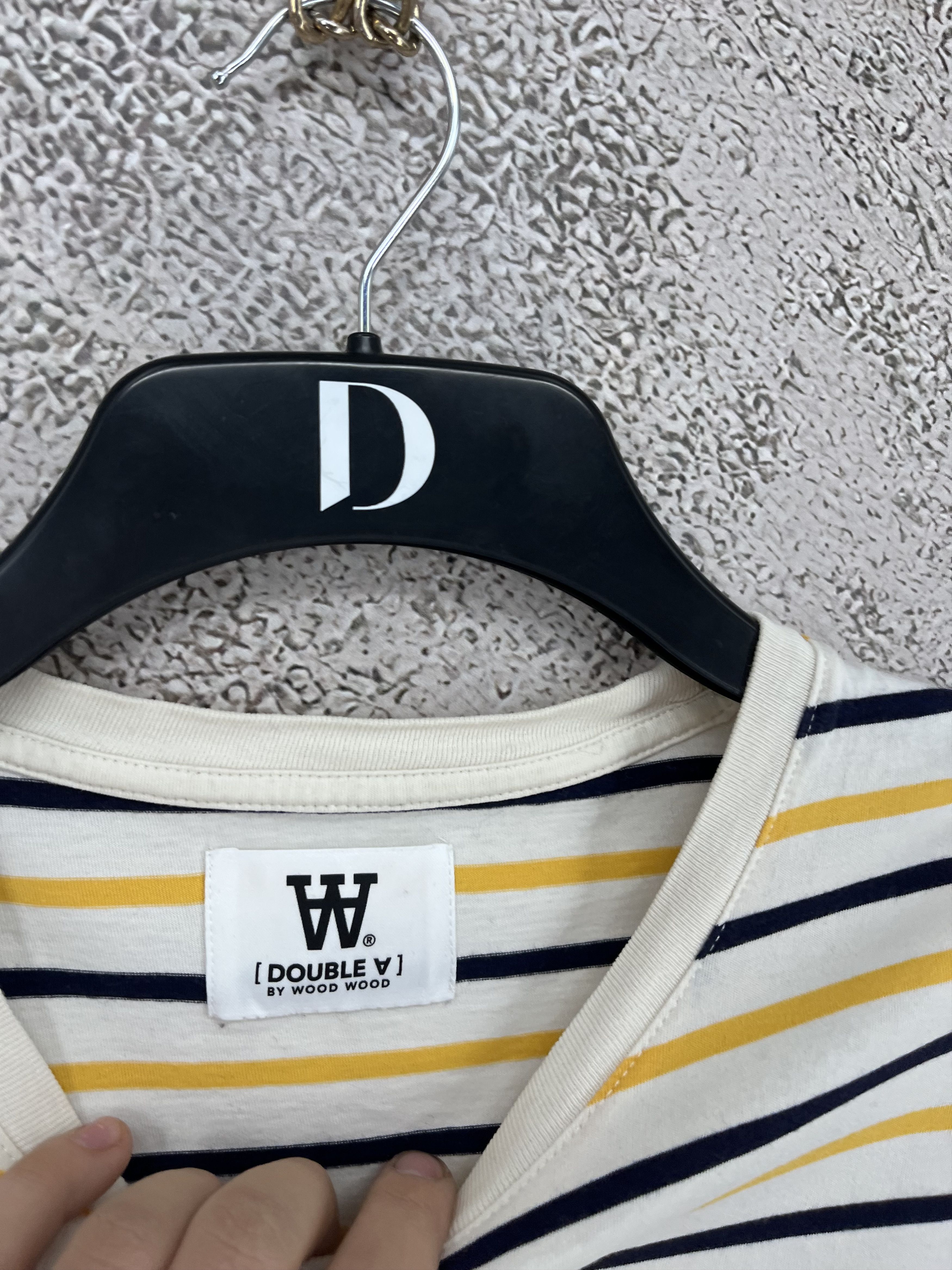 Wood Wood Wood Wood Mia Stripe T-shirt off-white/yellow stripes Size L / US 10 / IT 46 - 7 Thumbnail