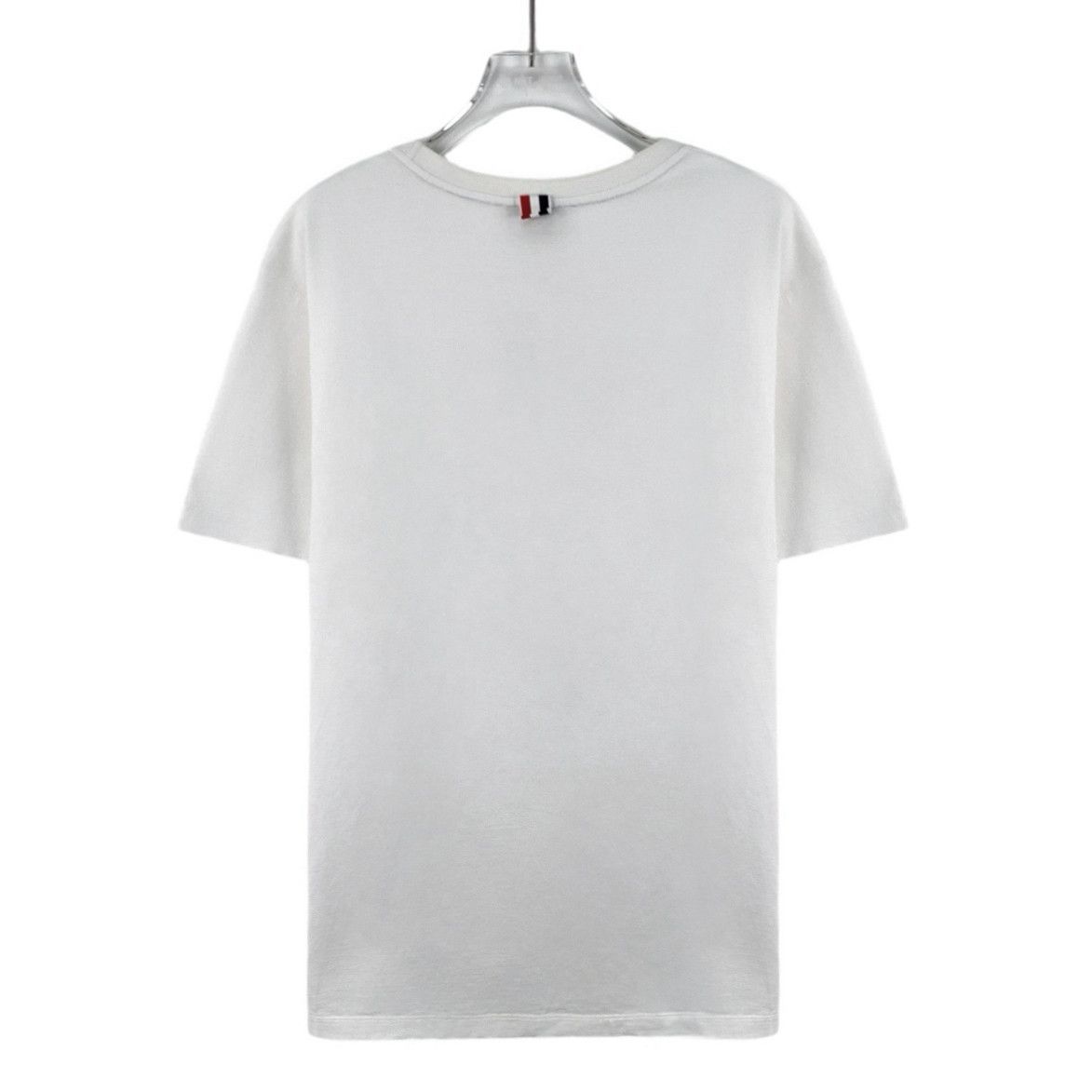 Thom Browne Thom Browne White Cotton Crewneck T-Shirt 3 Size US L / EU 52-54 / 3 - 7 Thumbnail