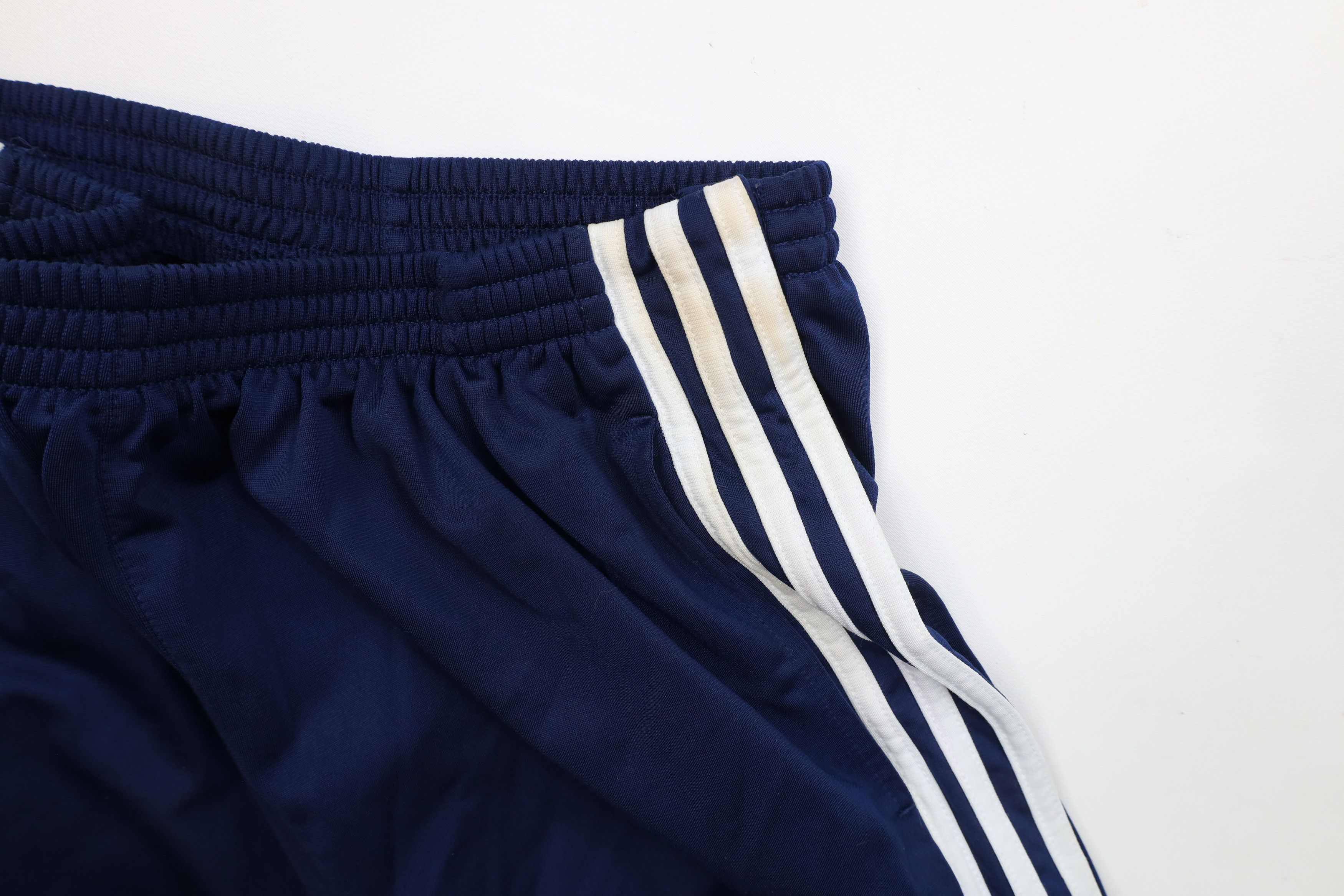 Adidas × Vintage Vintage 90s Adidas Spell Out Wide Leg Tearaway Pants Blue Size US 32 / EU 48 - 10 Thumbnail