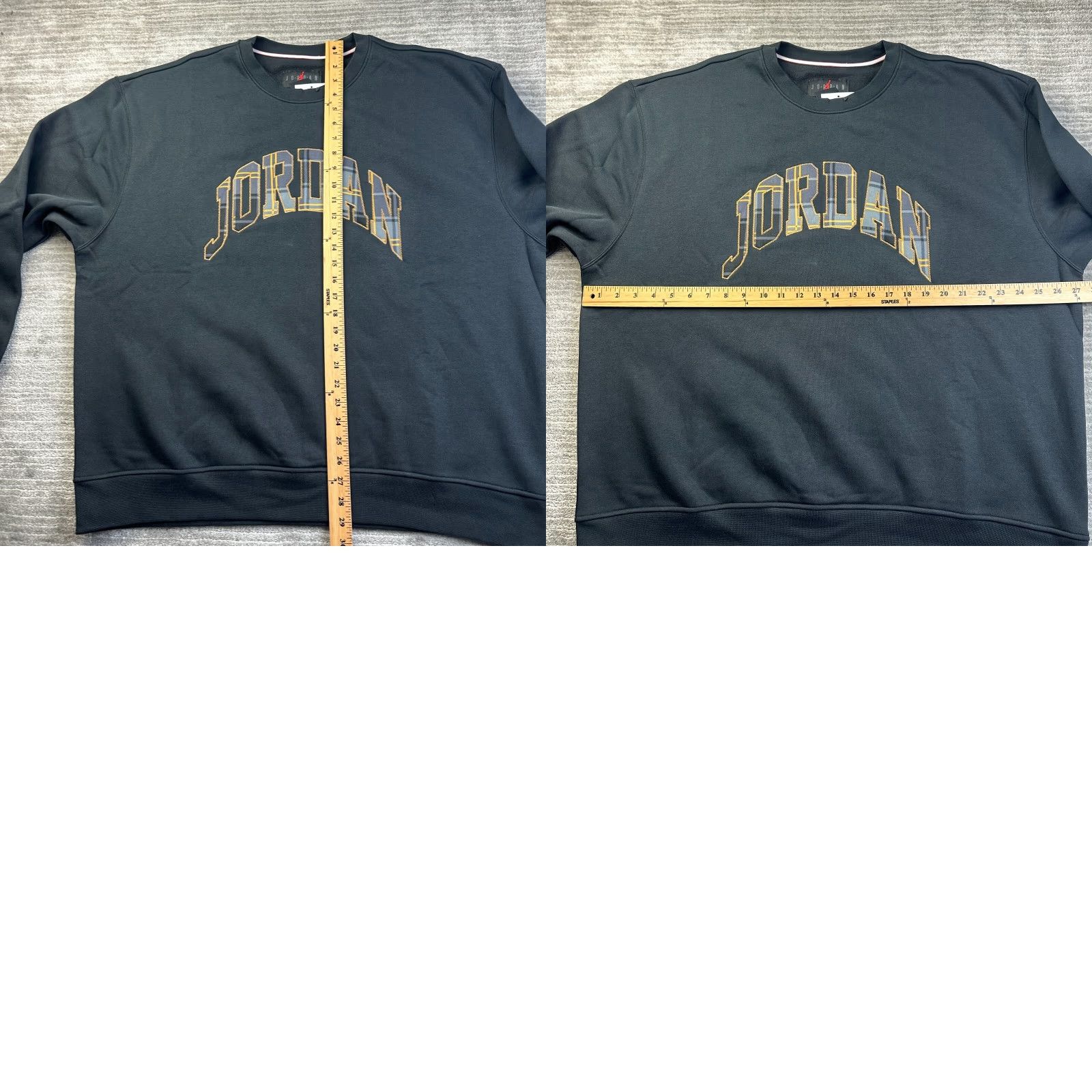 Nike Jordan Sweatshirt Mens 2XL Holliday Essential Fleece Plaid Air Size US XXL / EU 58 / 5 - 8 Thumbnail