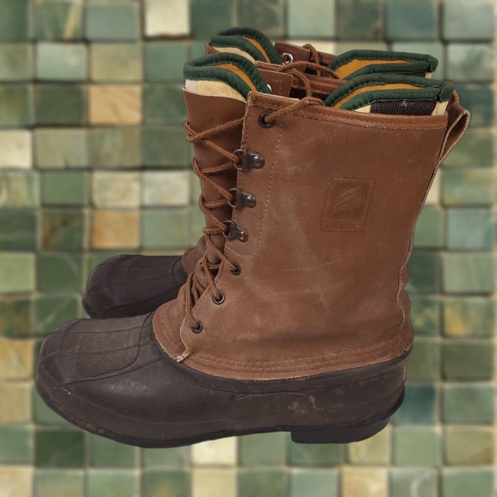 Vintage La Crosse Boots GTX VTG Duck Insulated Fiberglass Shank Brown Made USA Mens 11 Leather Snow Boot Men Size US 11 / EU 44 - 1 Thumbnail