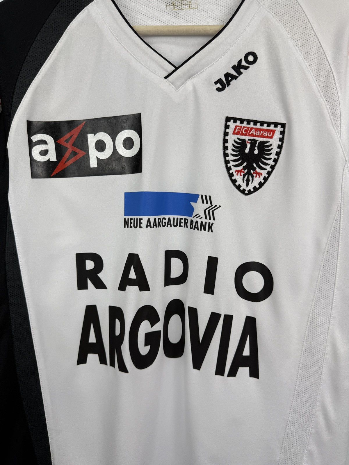 Diadora 🇨🇭Vintage 2006 FC Aarau JAKO Football Home Jersey Switzerland Size US S / EU 44-46 / 1 - 4 Thumbnail