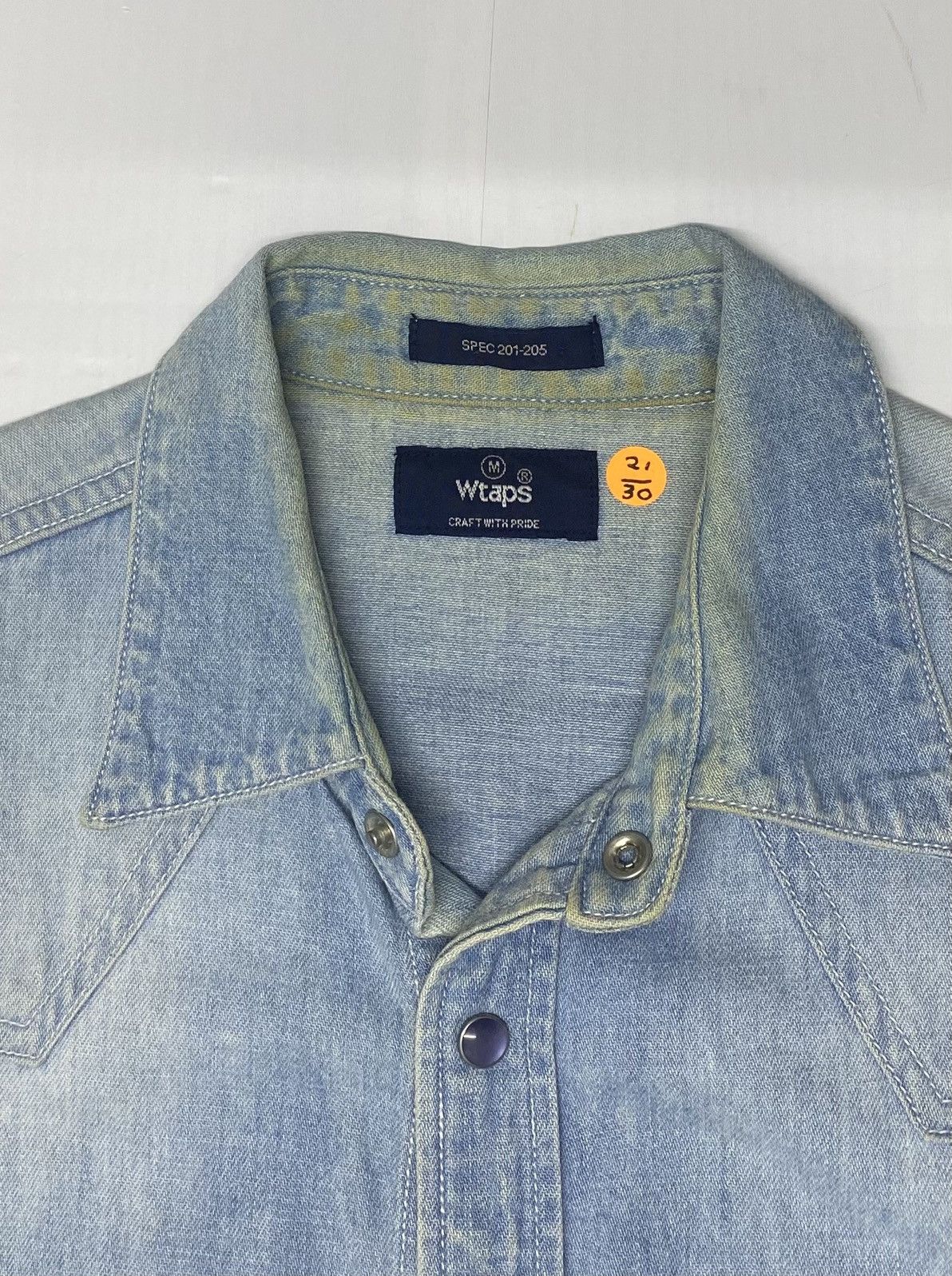 Wtaps Wtaps Western Denim Shirt Streetwear Pearl Snap Button Size US M / EU 48-50 / 2 - 7 Thumbnail
