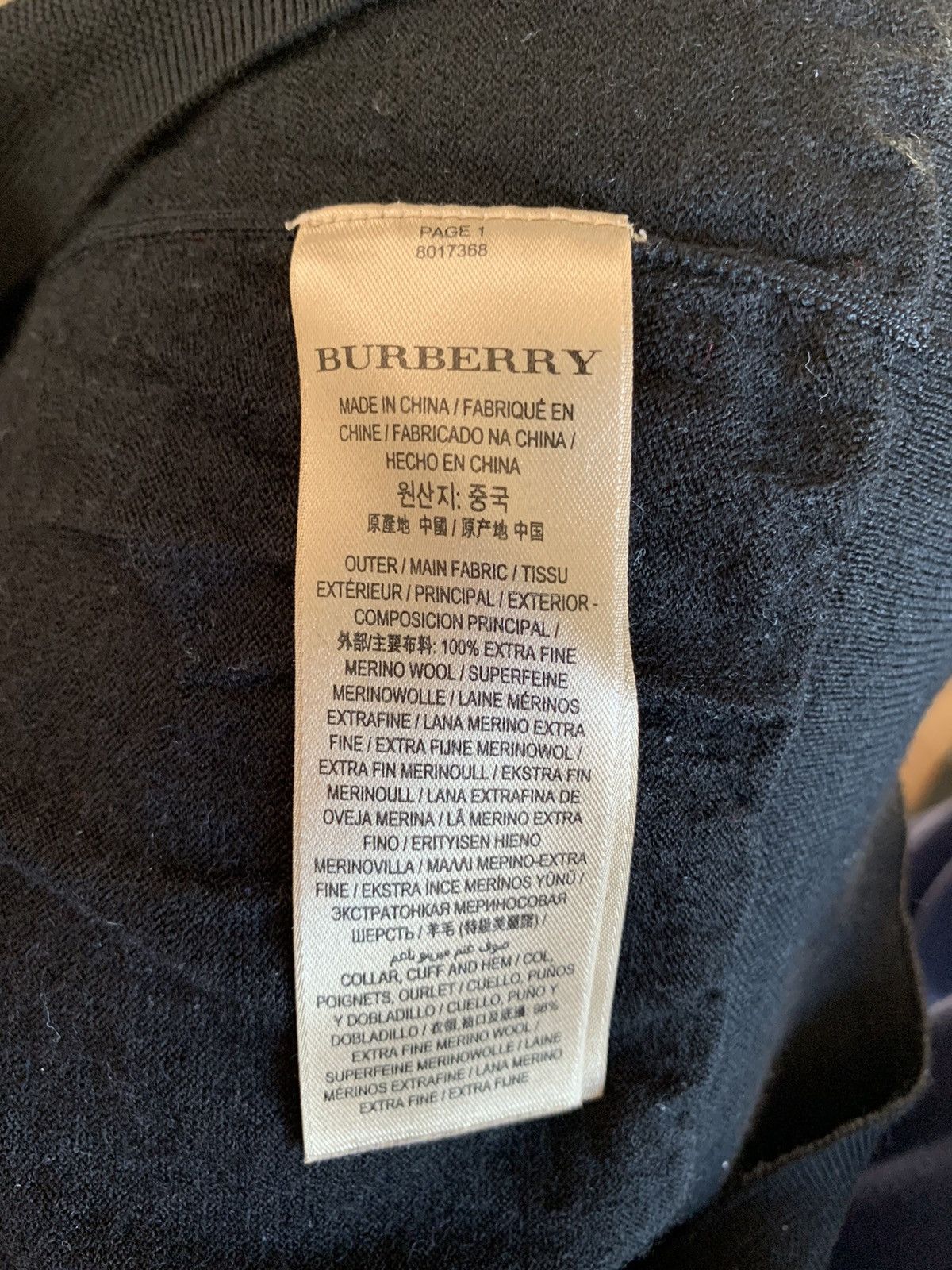 Burberry Burberry merino wool V-neck sweater Size US M / EU 48-50 / 2 - 7 Thumbnail