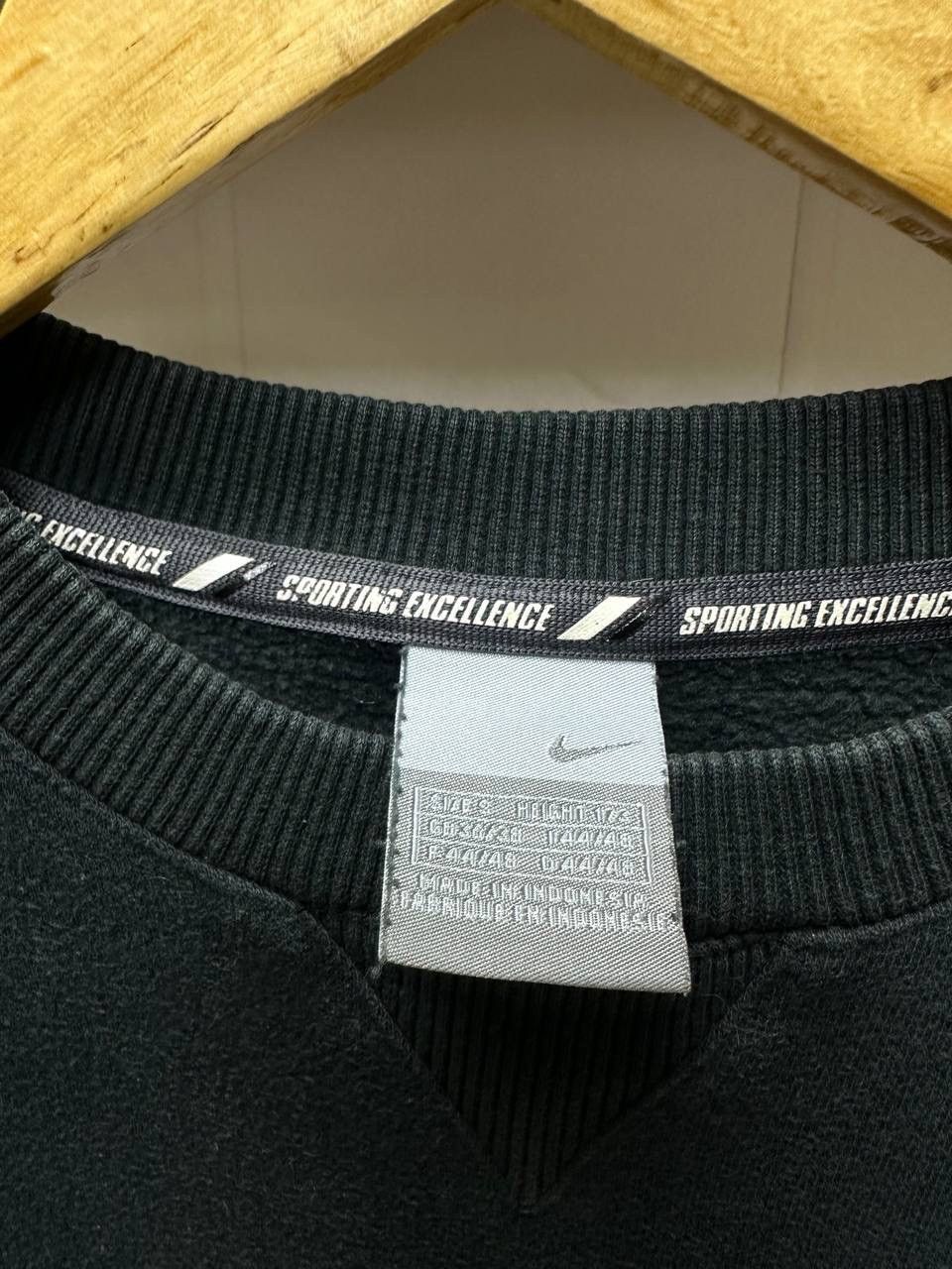 Nike × Nike ACG × Vintage Vintage Nike Black Big Logo Sweatshirt Size US S / EU 44-46 / 1 - 8 Thumbnail