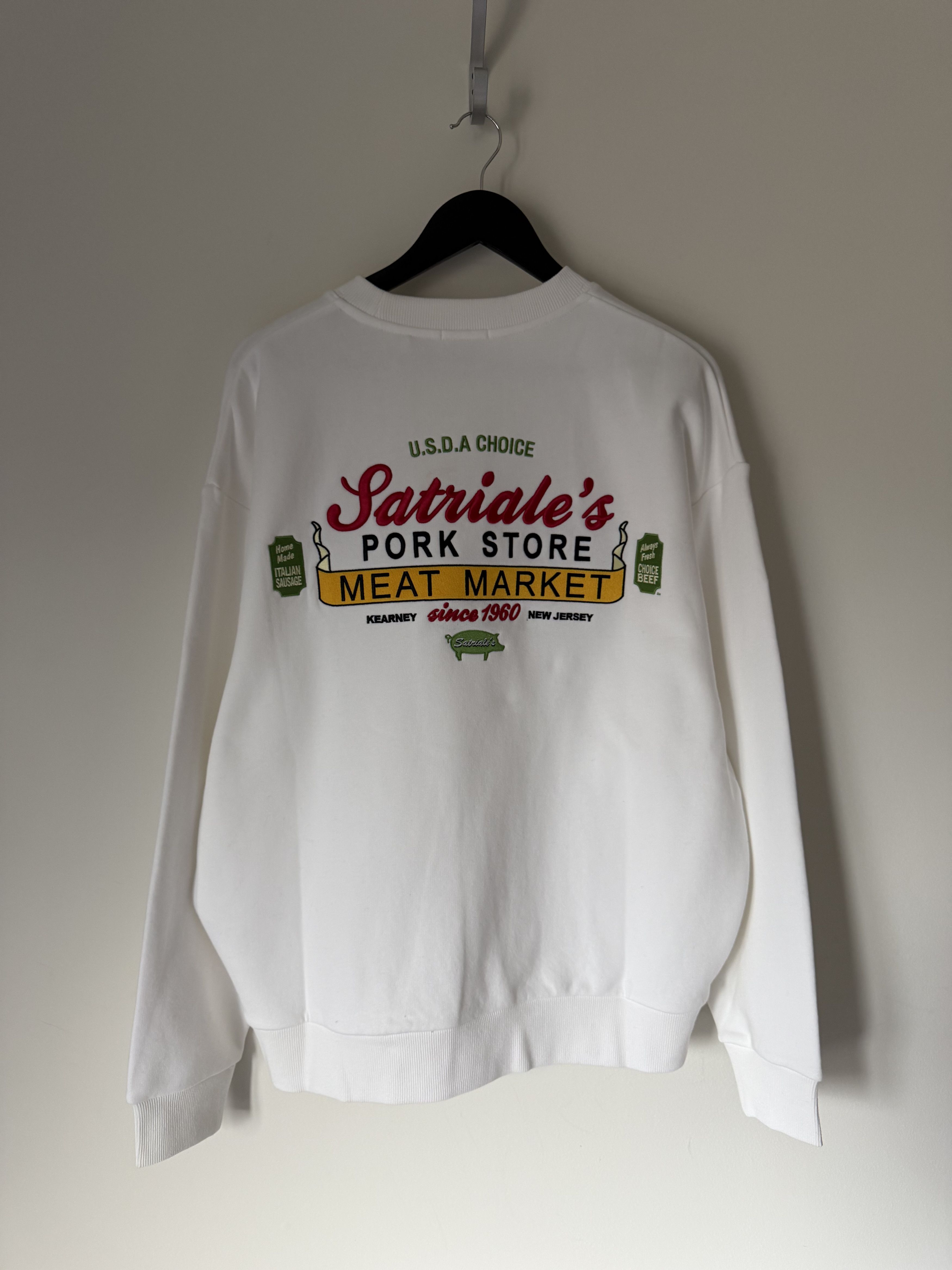 Kith Kith Sopranos Satriale's Nelson Crewneck Sweatshirt in White Size US M / EU 48-50 / 2 - 4 Thumbnail