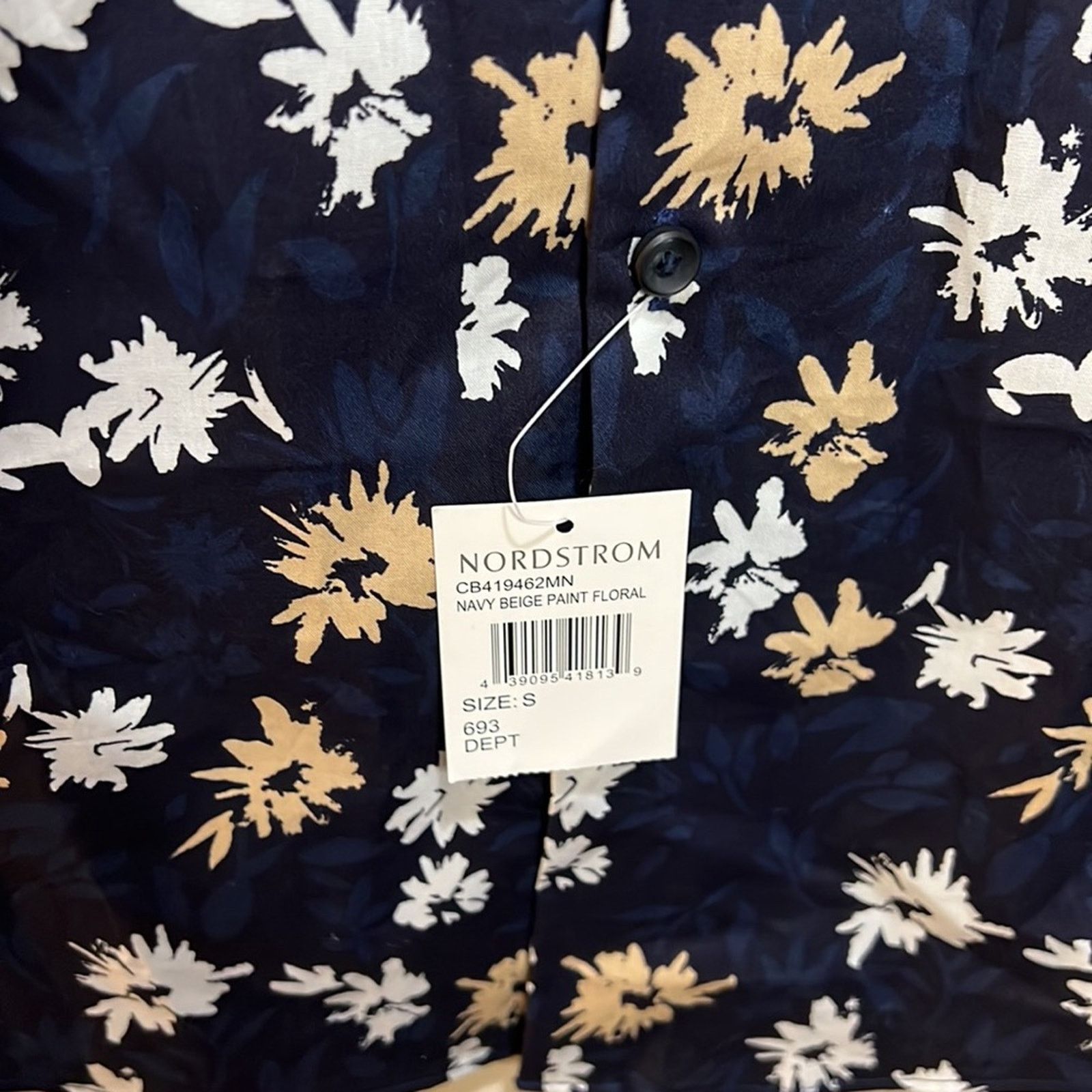 Calibrate Calibrate Non-Iron Floral Print Short Sleeve Button-Up Shirt Size US S / EU 44-46 / 1 - 5 Thumbnail