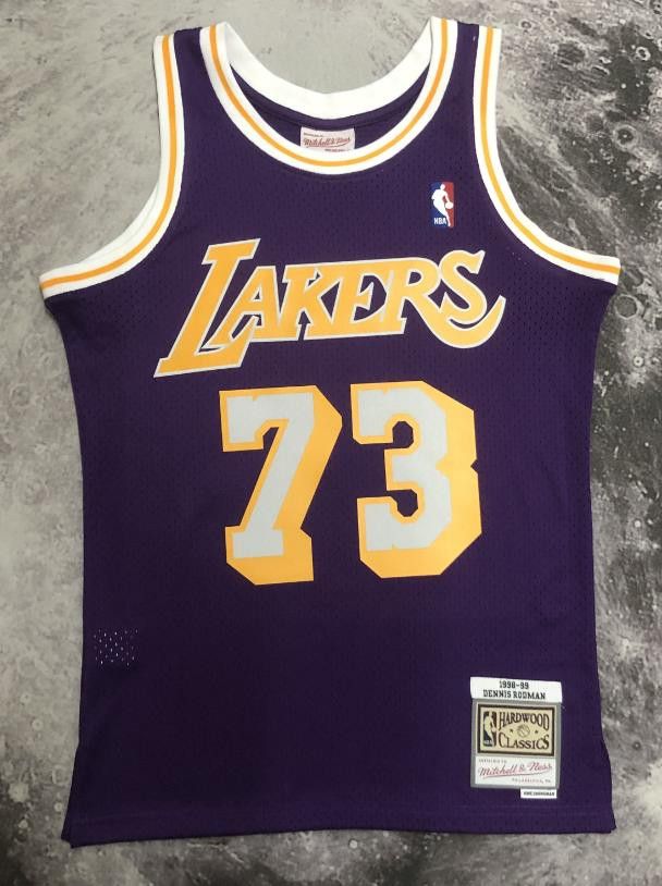 NBA 73 Dennis Rodman Jersey Vintage Laker Jersey Size US M / EU 48-50 / 2 - 1 Thumbnail
