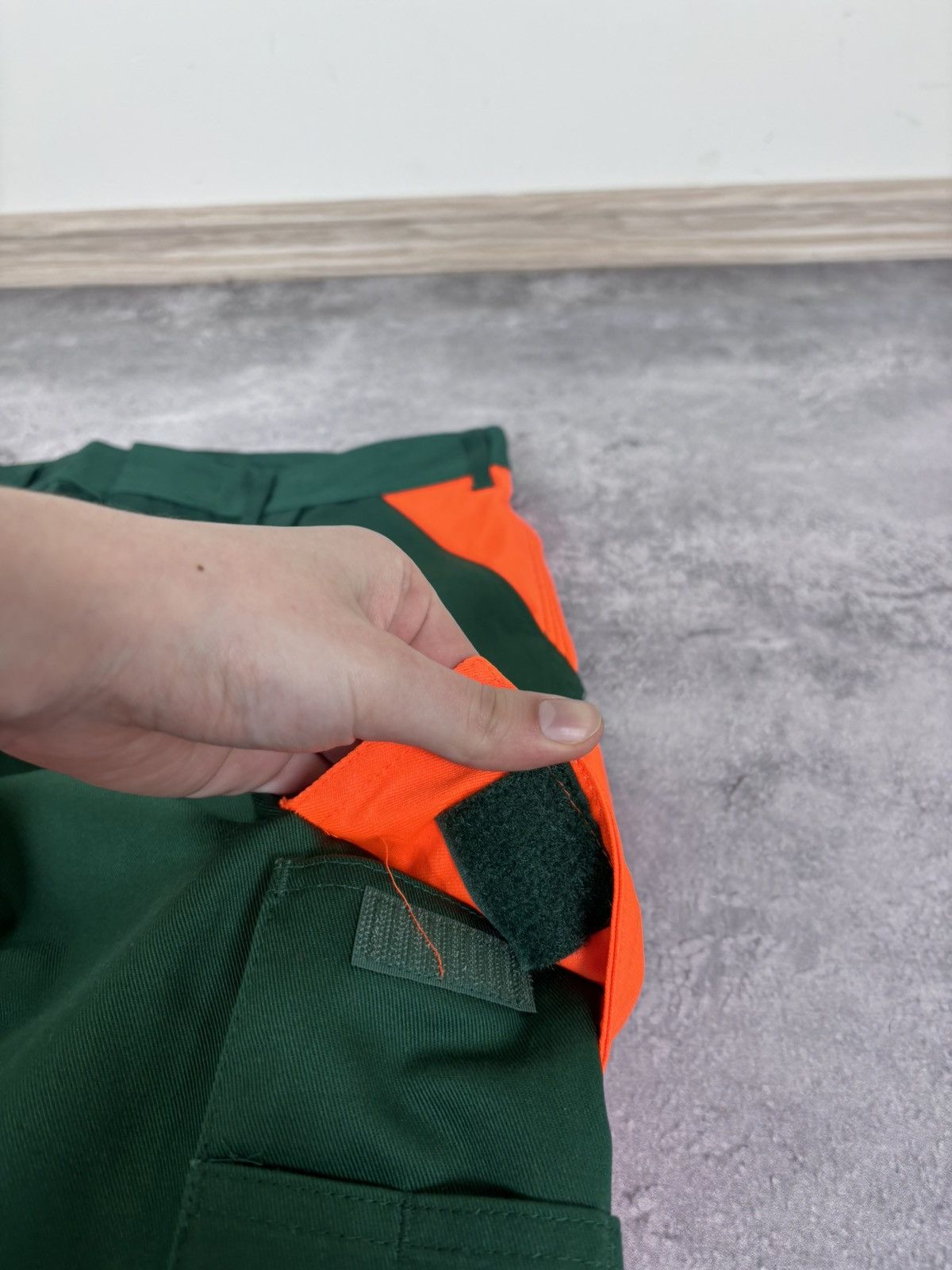 Other Mascot Men’s NEW Reflective Green/Orange Safety Work Pants Size US 32 / EU 48 - 6 Thumbnail