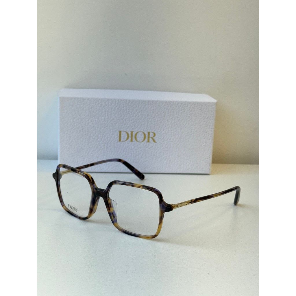 Dior NEW Dior Mini CD O S7F Square Eyeglasses Frames in Havana Size ONE SIZE - 3 Thumbnail
