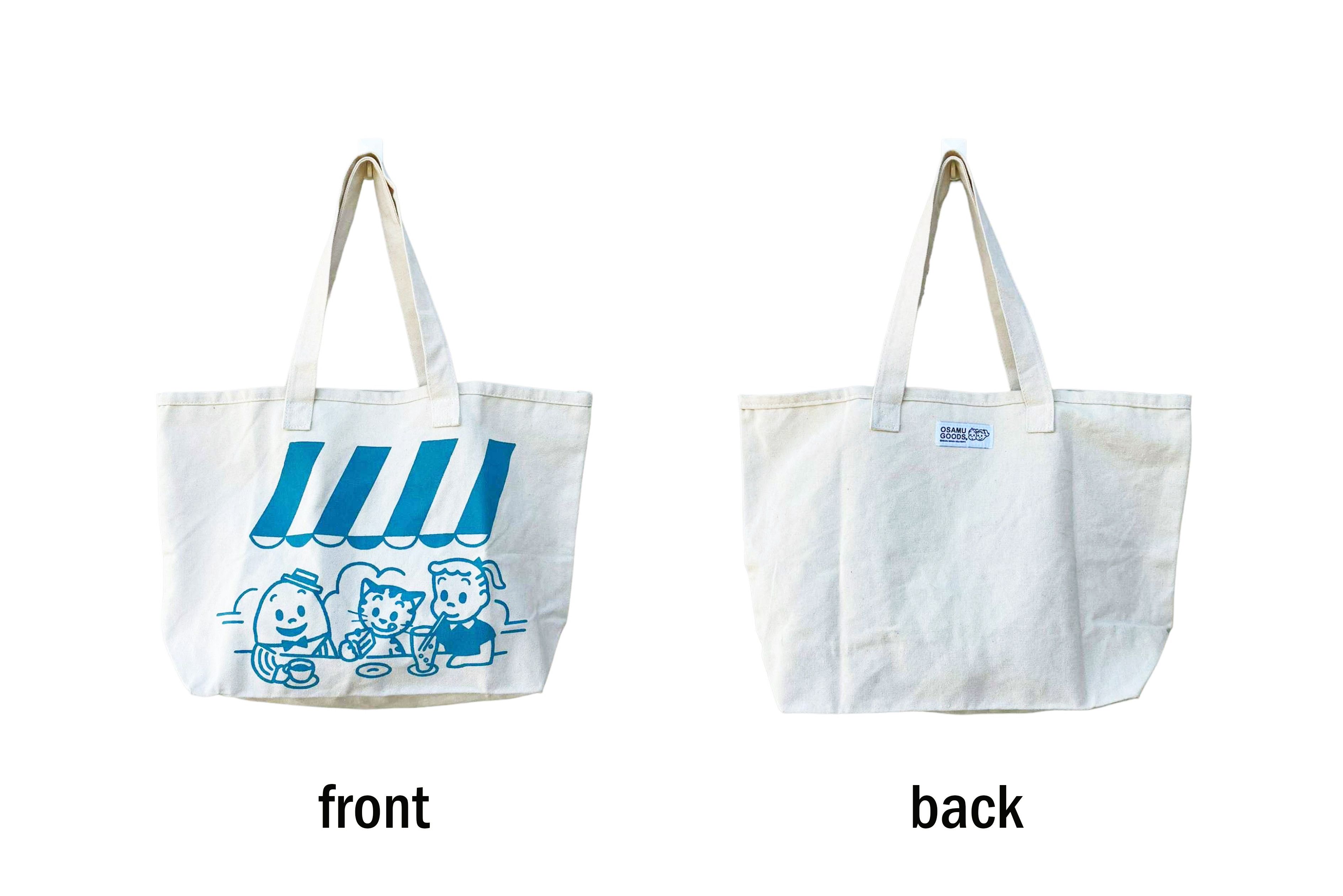 Japanese Brand Japanese Manga Osama Goods cartoon printed canvas tote bag Size ONE SIZE - 3 Thumbnail