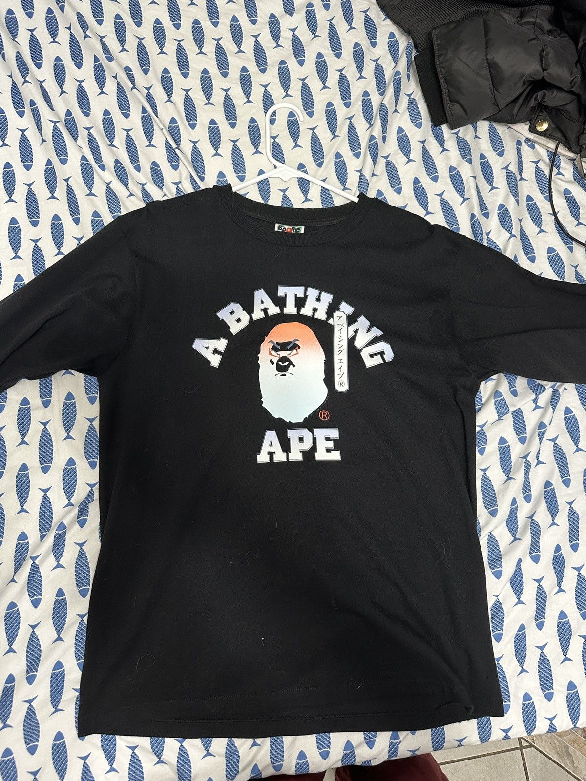 Bape Black Bape Long Sleeve T Shirt Size US M / EU 48-50 / 2 - 1 Thumbnail